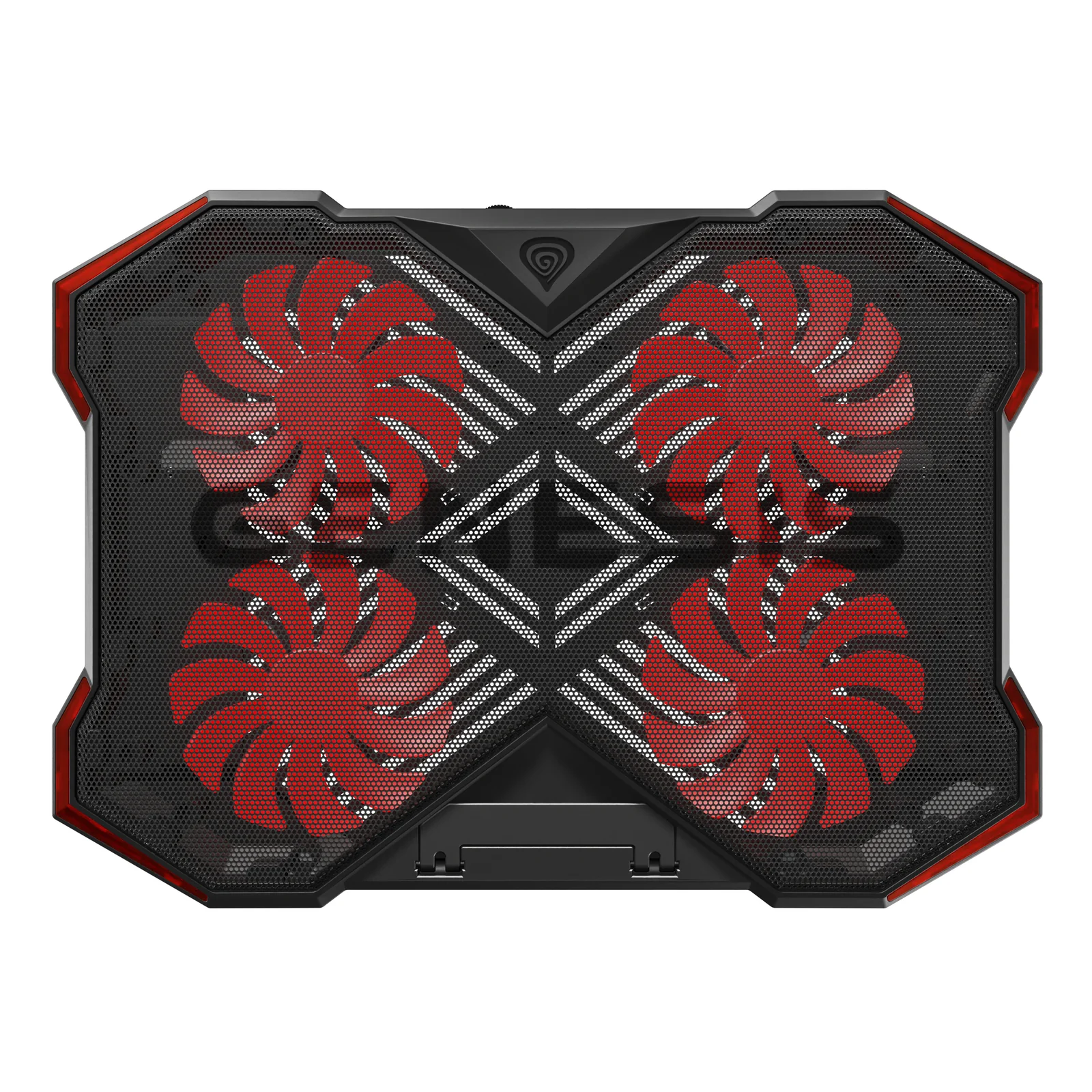 GENESIS Oxid 260 système de refroidissement pour ordinateurs portables 43,9 cm (17.3") 1010 tr/min Noir, Rouge
