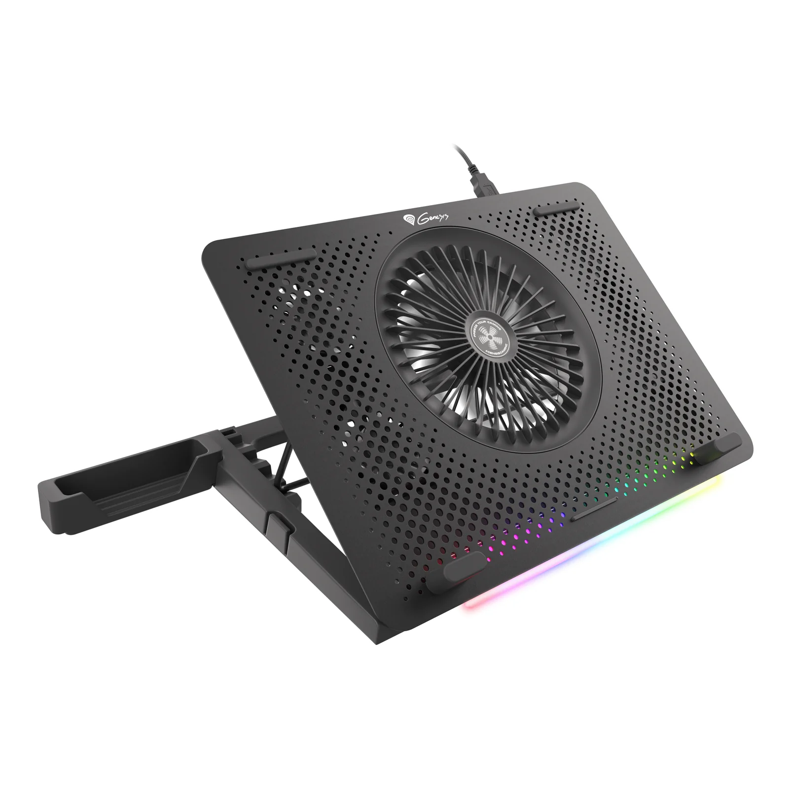 GENESIS Oxid 450 système de refroidissement pour ordinateurs portables 39,6 cm (15.6") 2400 tr/min Noir