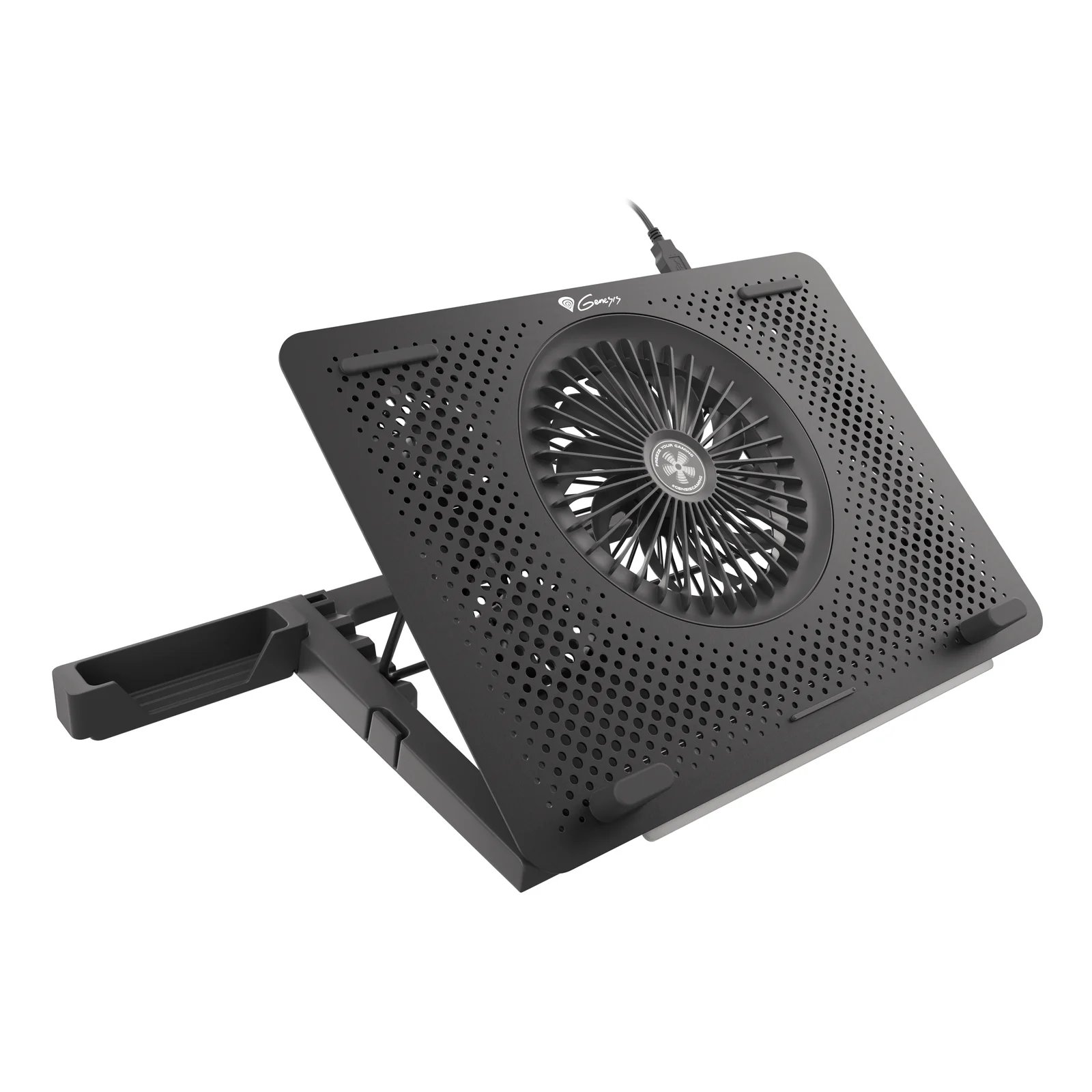 GENESIS Oxid 450 système de refroidissement pour ordinateurs portables 39,6 cm (15.6") 2400 tr/min Noir