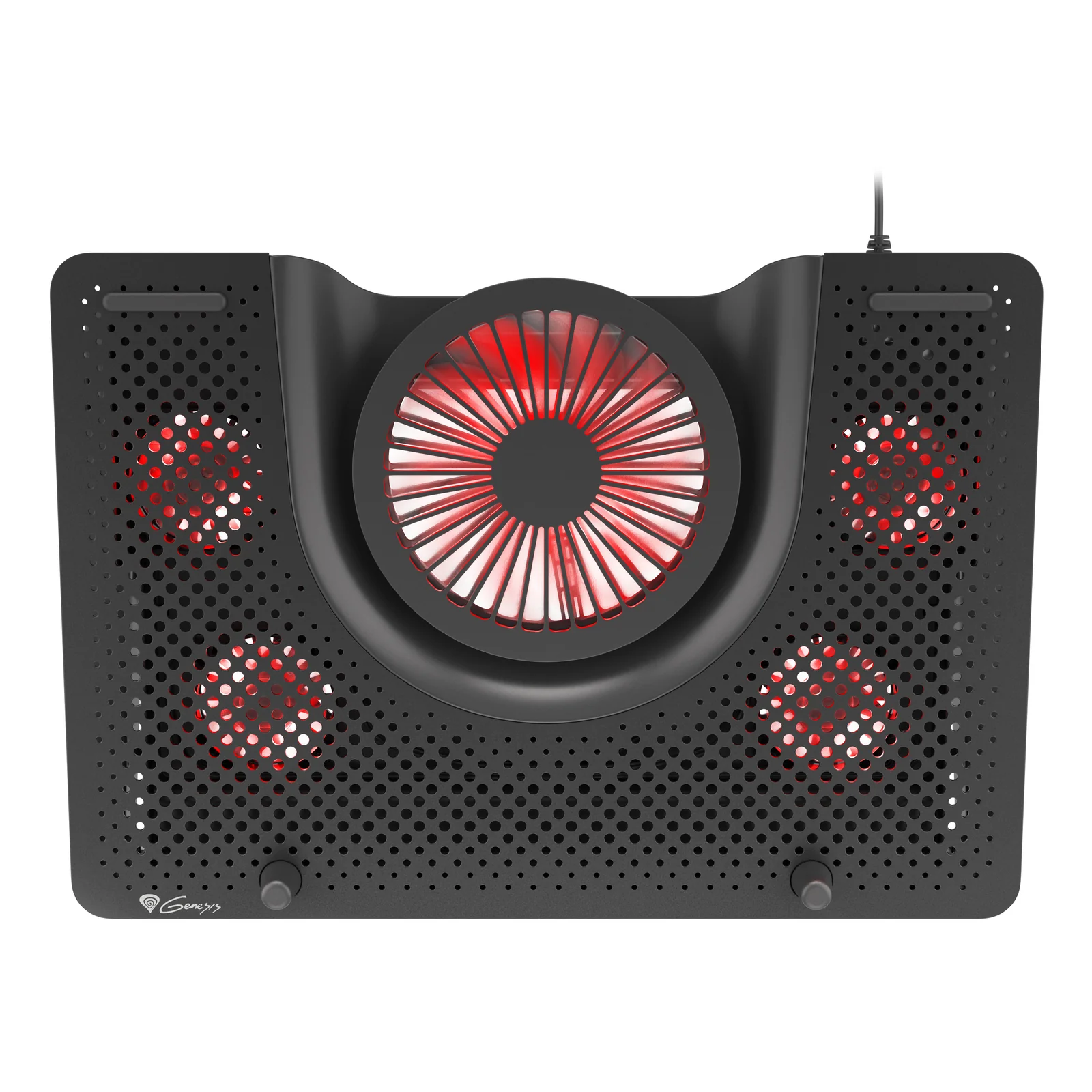 GENESIS Oxid 550 système de refroidissement pour ordinateurs portables 43,9 cm (17.3") 2800 tr/min Noir