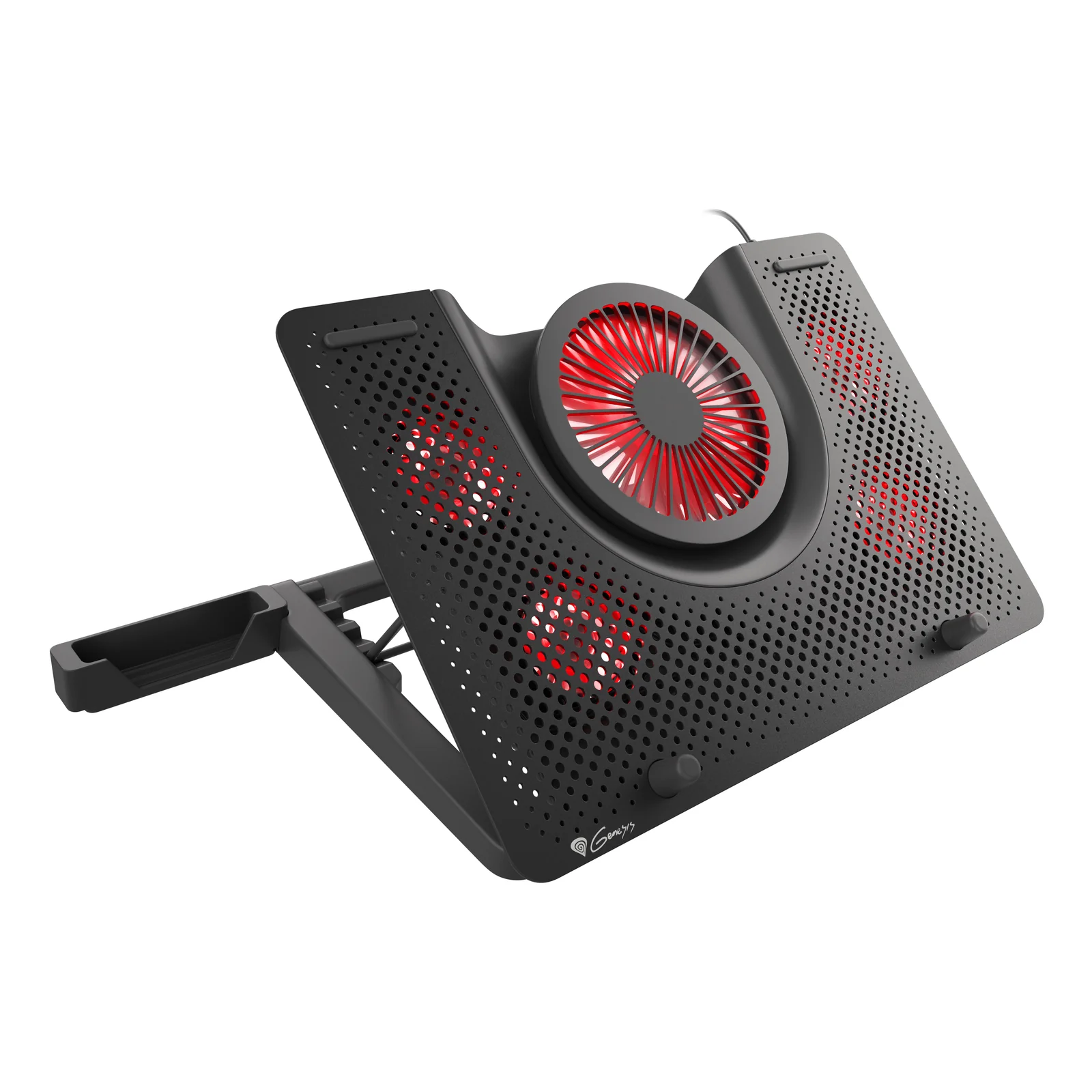 GENESIS Oxid 550 système de refroidissement pour ordinateurs portables 43,9 cm (17.3") 2800 tr/min Noir