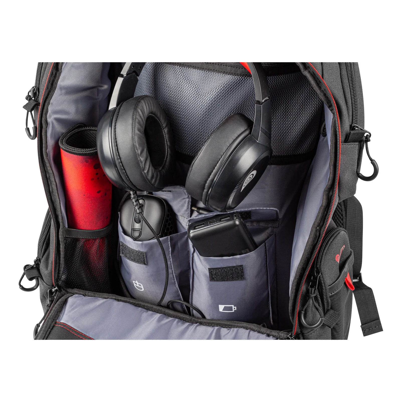 GENESIS Pallad 550 43,9 cm (17.3") Sac à dos Noir, Rouge
