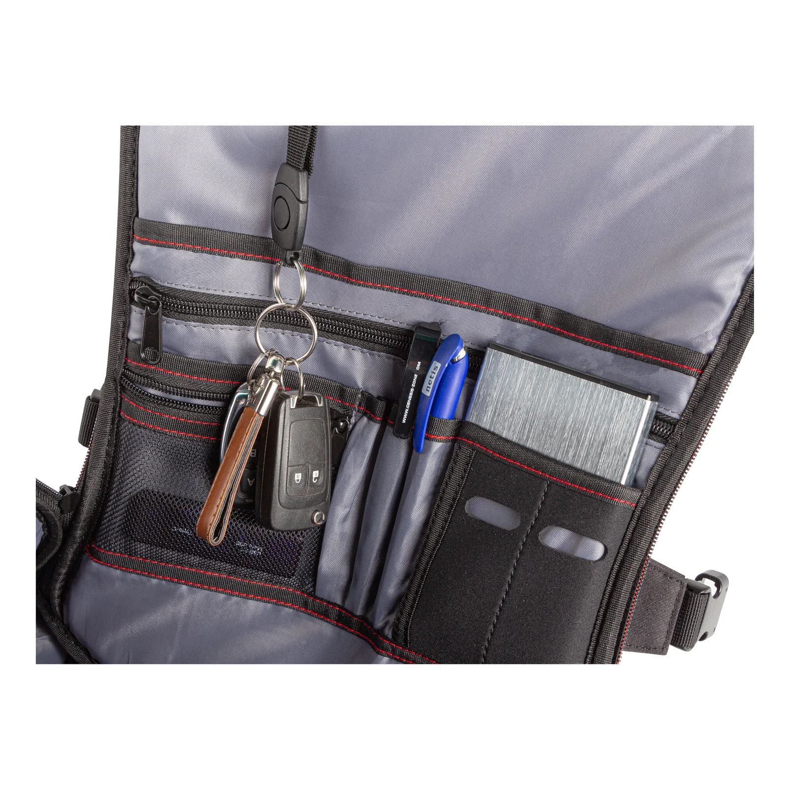 GENESIS Pallad 550 43,9 cm (17.3") Sac à dos Noir, Rouge