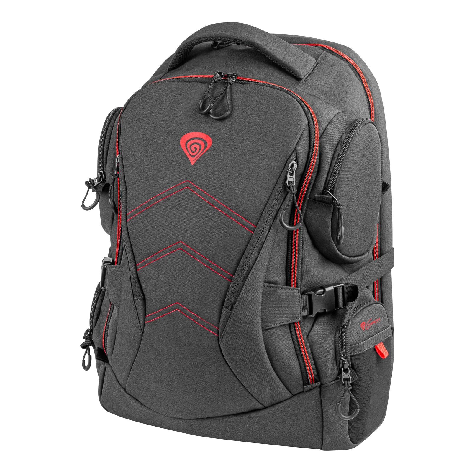 GENESIS Pallad 550 43,9 cm (17.3") Sac à dos Noir, Rouge