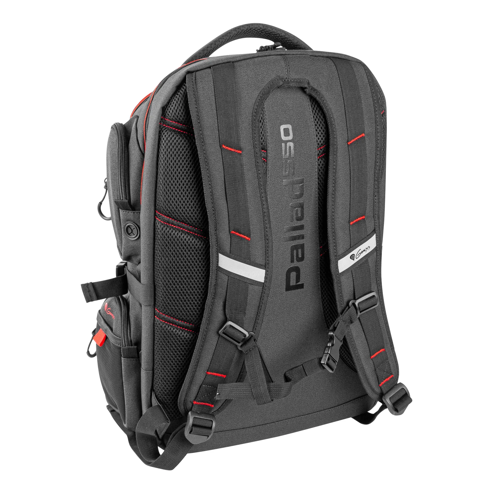 GENESIS Pallad 550 43,9 cm (17.3") Sac à dos Noir, Rouge