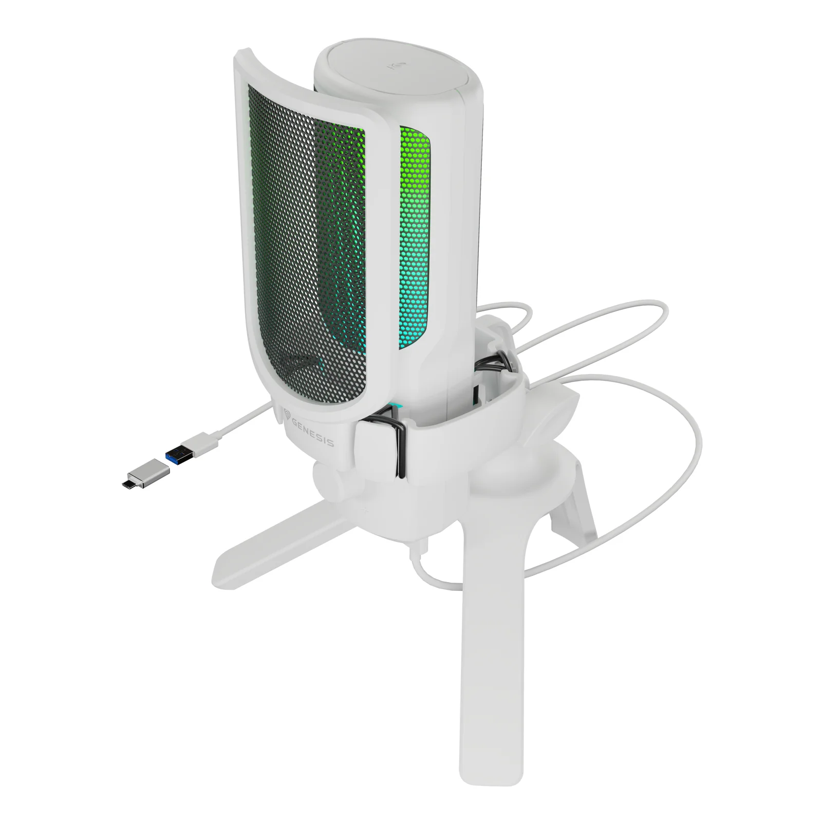 Radium 250 Blanc Microphone de console de jeu