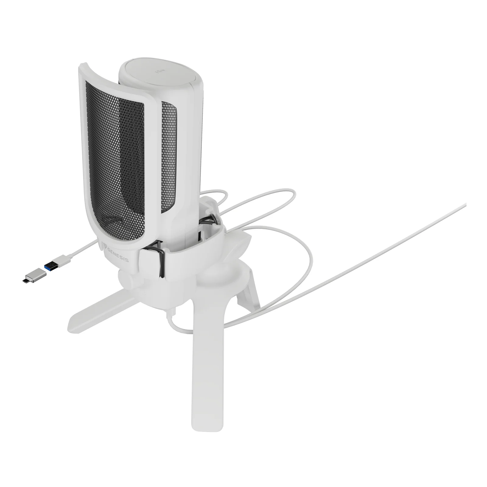GENESIS Radium 250 Blanc Microphone de console de jeu