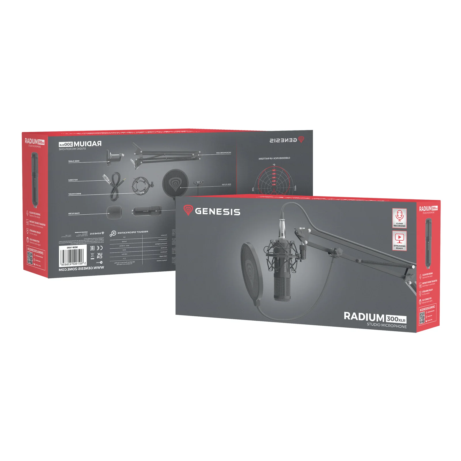 GENESIS Radium 300 XLR Noir Microphone de studio