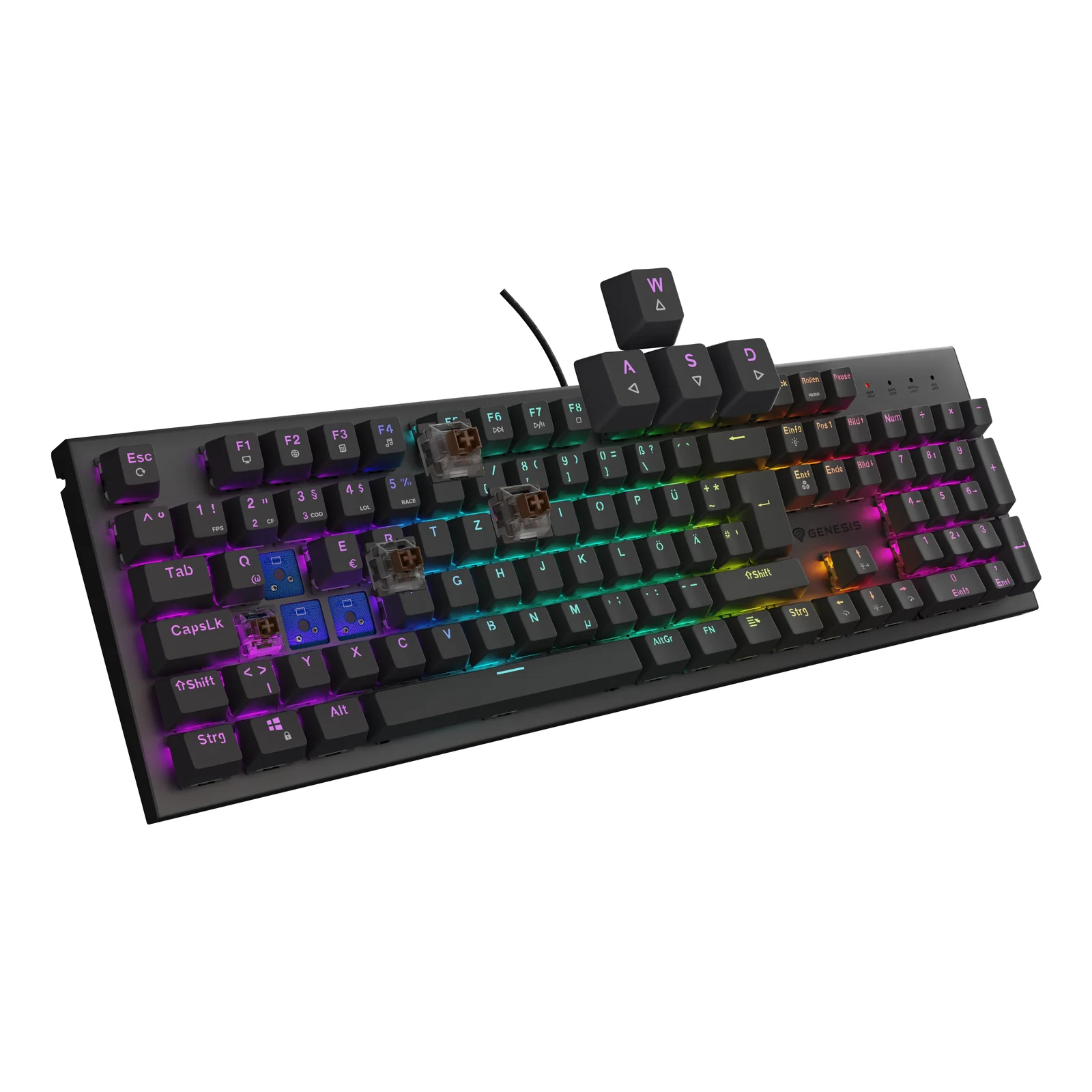 GENESIS Thor 303 clavier Gaming USB QWERTZ Allemand Noir
