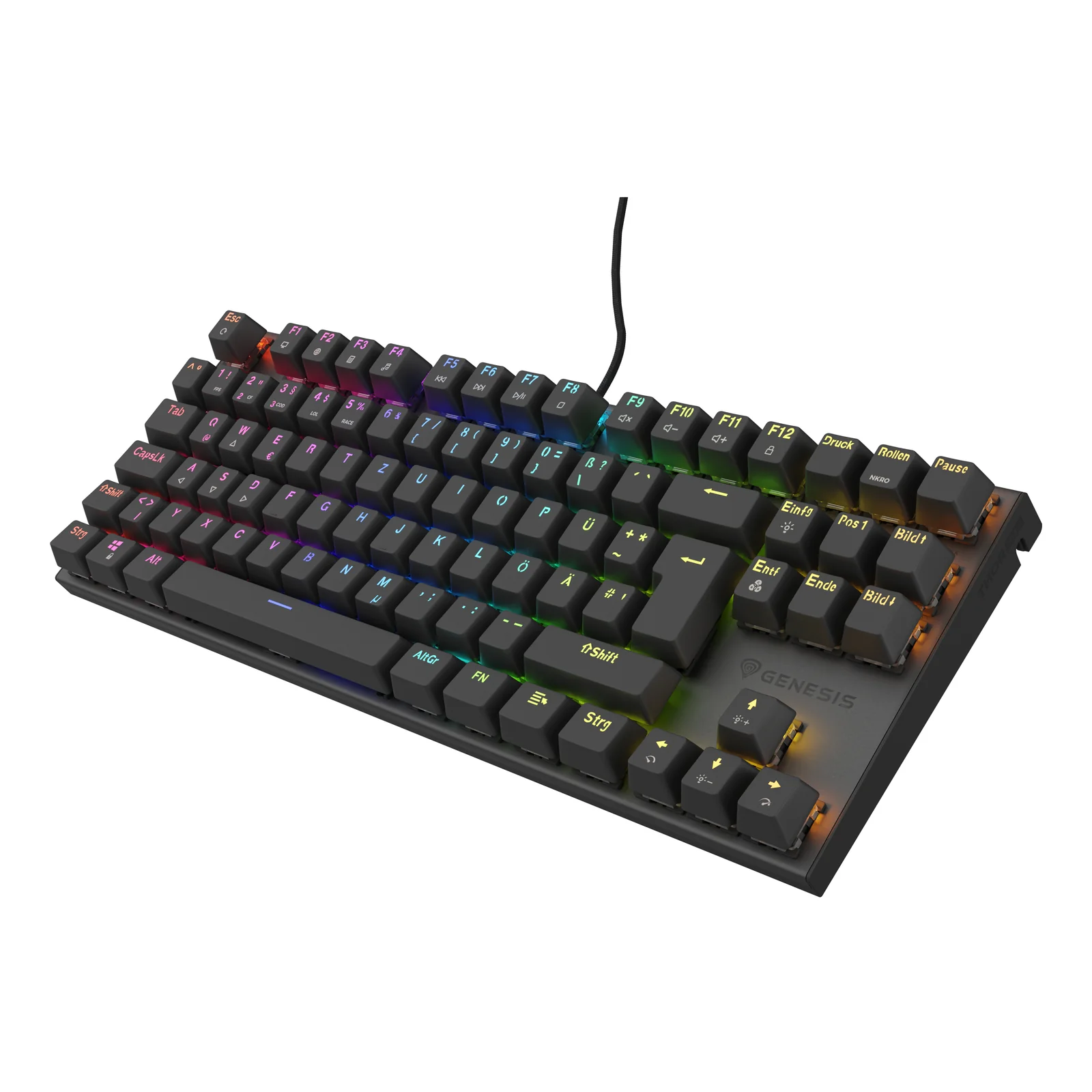 GENESIS Thor 303 TKL clavier Gaming USB QWERTZ Allemand Noir