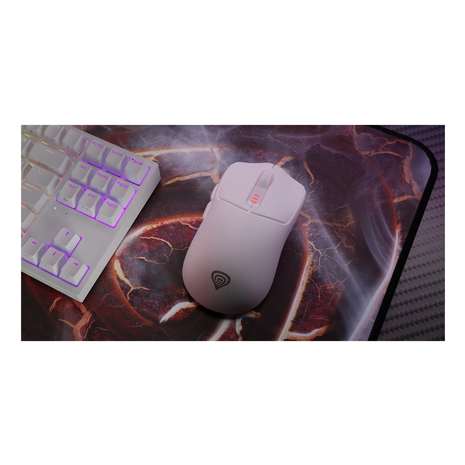 GENESIS Zircon 500 souris Gaming Droitier RF Wireless + Bluetooth + USB Type-C Optique 10000 DPI