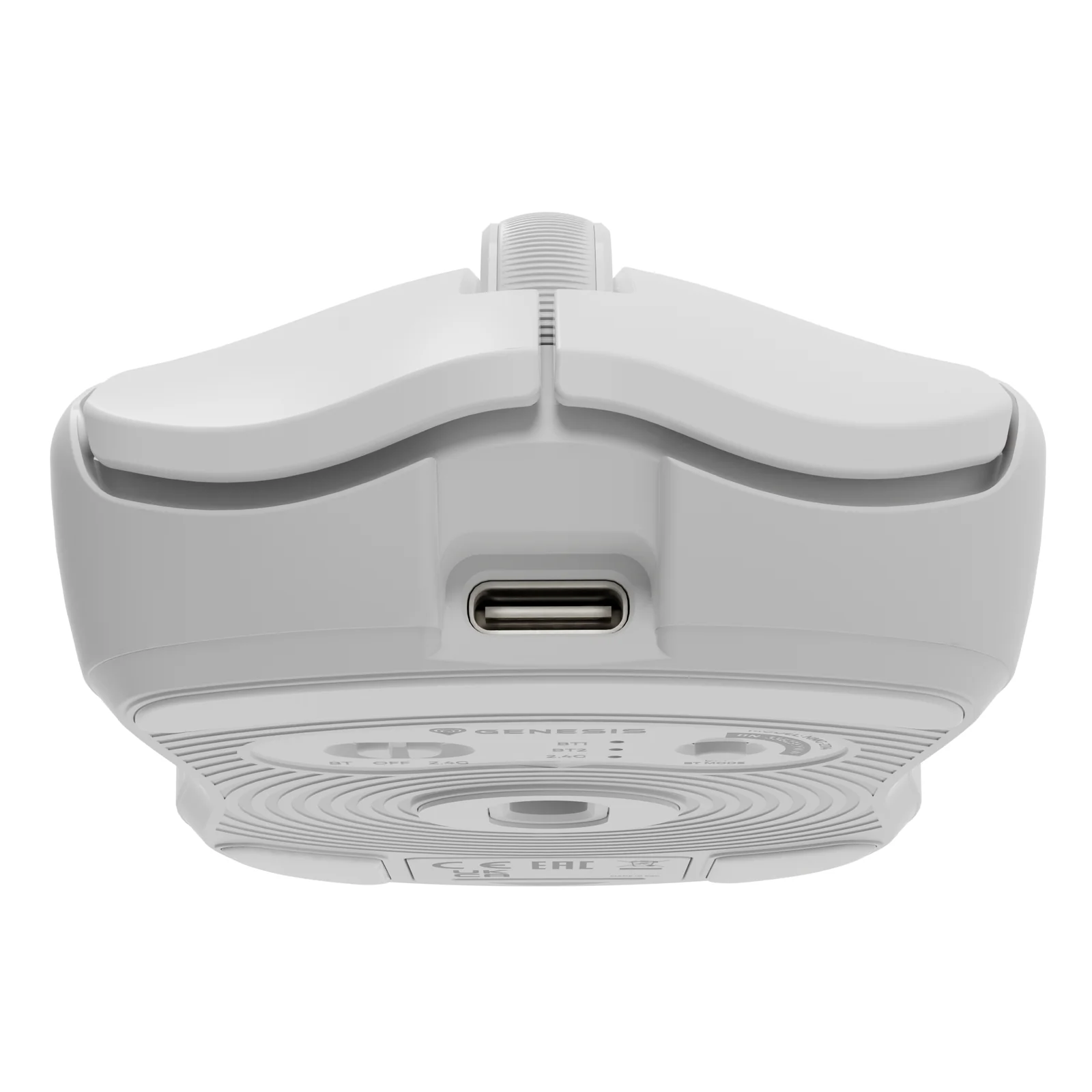 GENESIS Zircon 500 souris Gaming Droitier RF Wireless + Bluetooth + USB Type-C Optique 10000 DPI