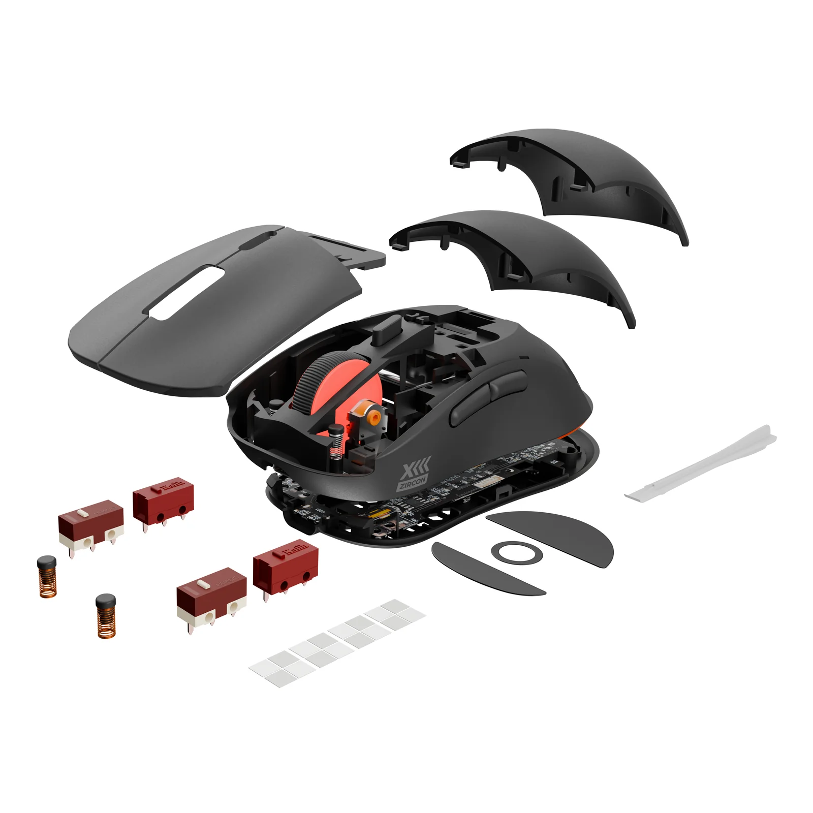 GENESIS Zircon XIII souris Gaming Ambidextre RF Wireless + USB Type-C Optique 26000 DPI