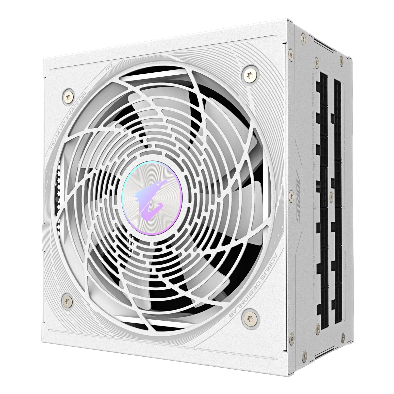 GIGABYTE AORUS ELITE P850W ICE Alimentation - PCIe 5.0, 80 PLUS Platinum, Conception entièrement modulaire, Ventilateur de 120 mm, Compatible ATX 3.0, Prise EU