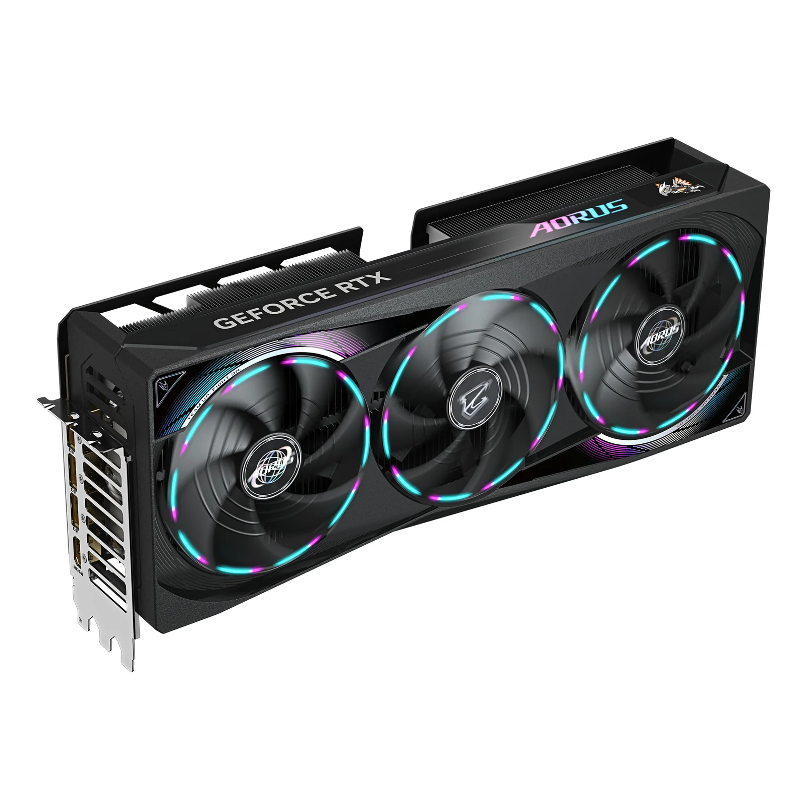 GIGABYTE AORUS GeForce RTX 5080 MASTER 16G Carte Graphique - 16GB GDDR7, 256 bits, PCI-E 5.0, 2805MHz Core Clock, 3 x DisplayPort, 1 x HDMI, GV-N5080AORUS M-16GD