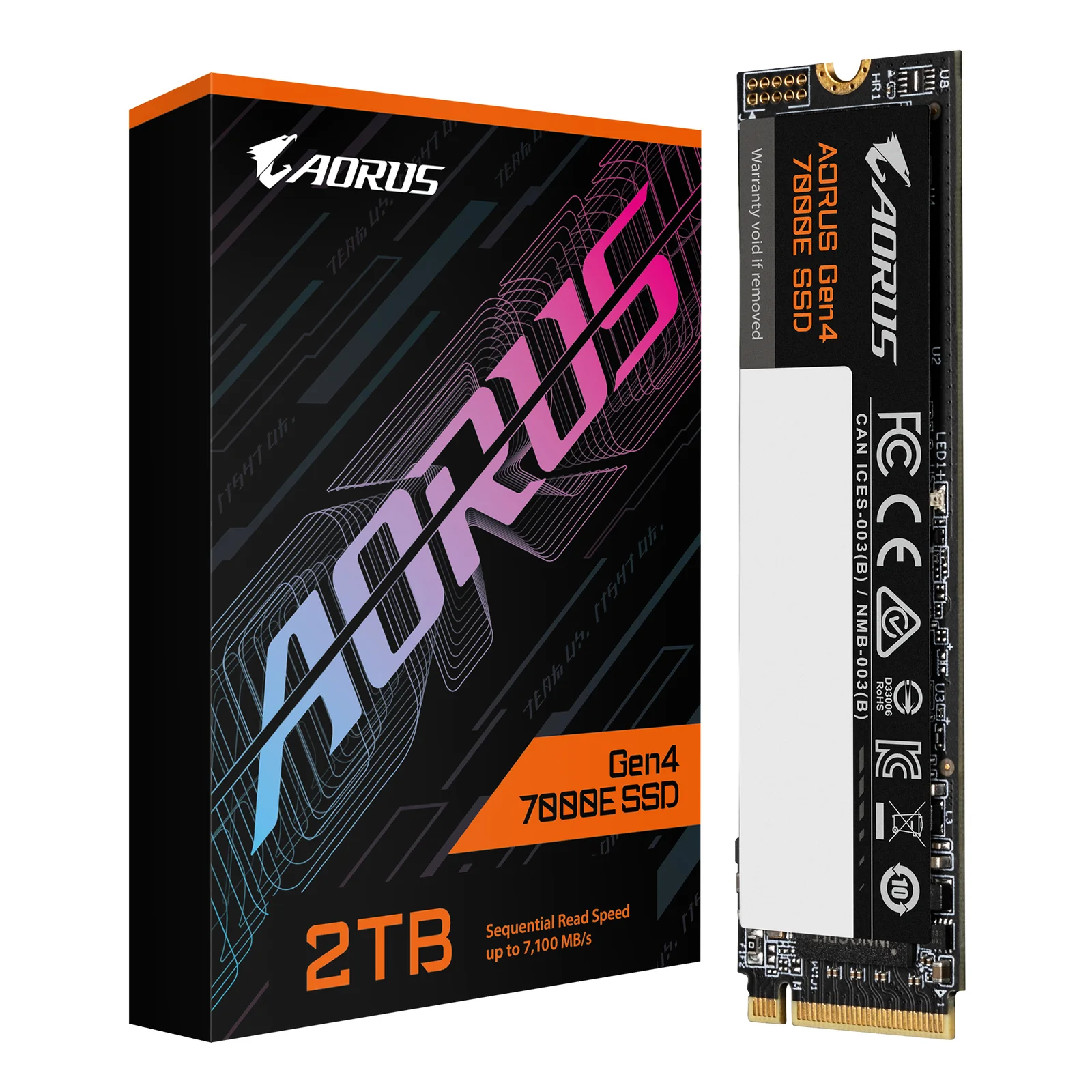 GIGABYTE AORUS Gen4 7000E 2 To M.2 PCI Express 4.0 NVMe 3D TLC NAND