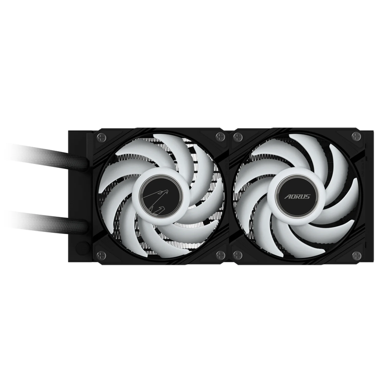 GIGABYTE AORUS WATERFORCE II 240 Refroidisseur liquide pour processeur AIO - 2x ventilateurs ARGB de 120 mm, mécanisme d'emboîtement coulissant, DAISY-CHAIN, compatible avec Intel LGA 1851 et AMD AM5