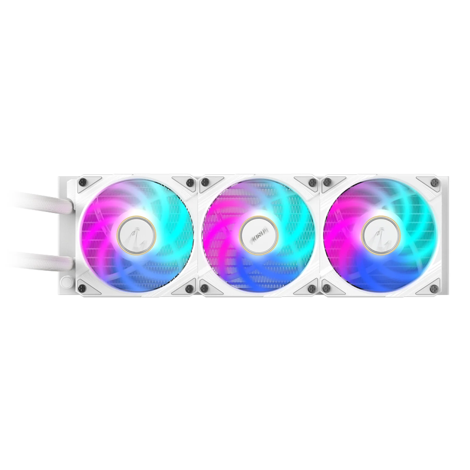 GIGABYTE AORUS WATERFORCE X II 360 ICE Refroidisseur liquide pour processeur AIO - 3x ventilateurs ARGB de 120 mm, écran LCD en couleur, DAISY-CHAIN, compatible avec Intel LGA 1851 et AMD AM5