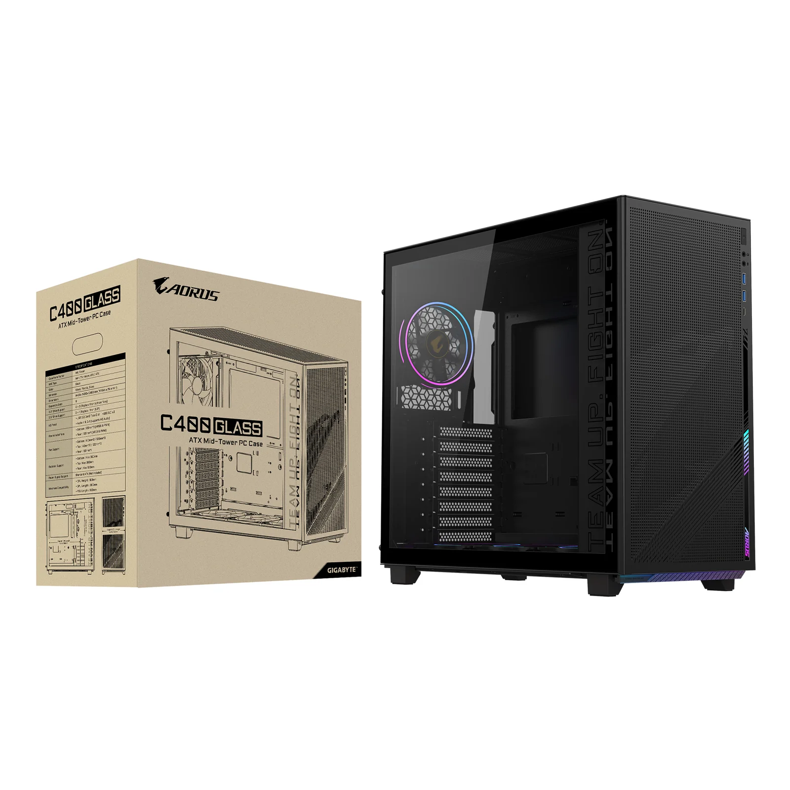 GIGABYTE C400 Midi Tower Noir