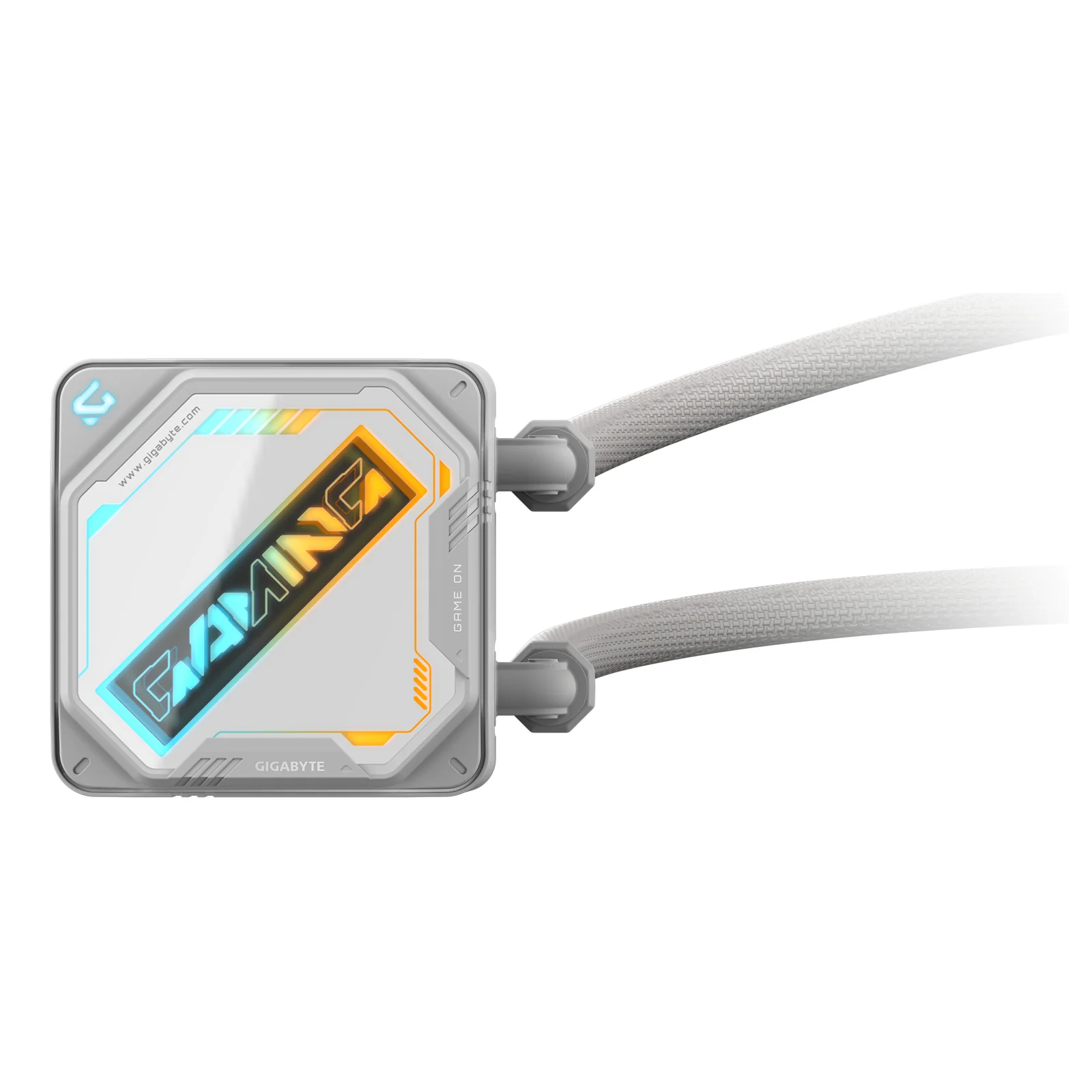 GIGABYTE GAMING 240 ICE Refroidisseur Liquide pour CPU - 2x120mm Ventilateurs ARGB, mécanisme d’emboîtement coulissant, DAISY-CHAIN, Compatible Intel LGA 1851 et AMD AM5