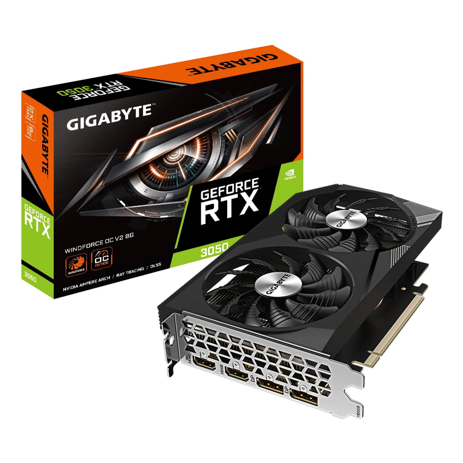 GeForce RTX 3050 WINDFORCE OC V2 8G NVIDIA 8 Go GDDR6