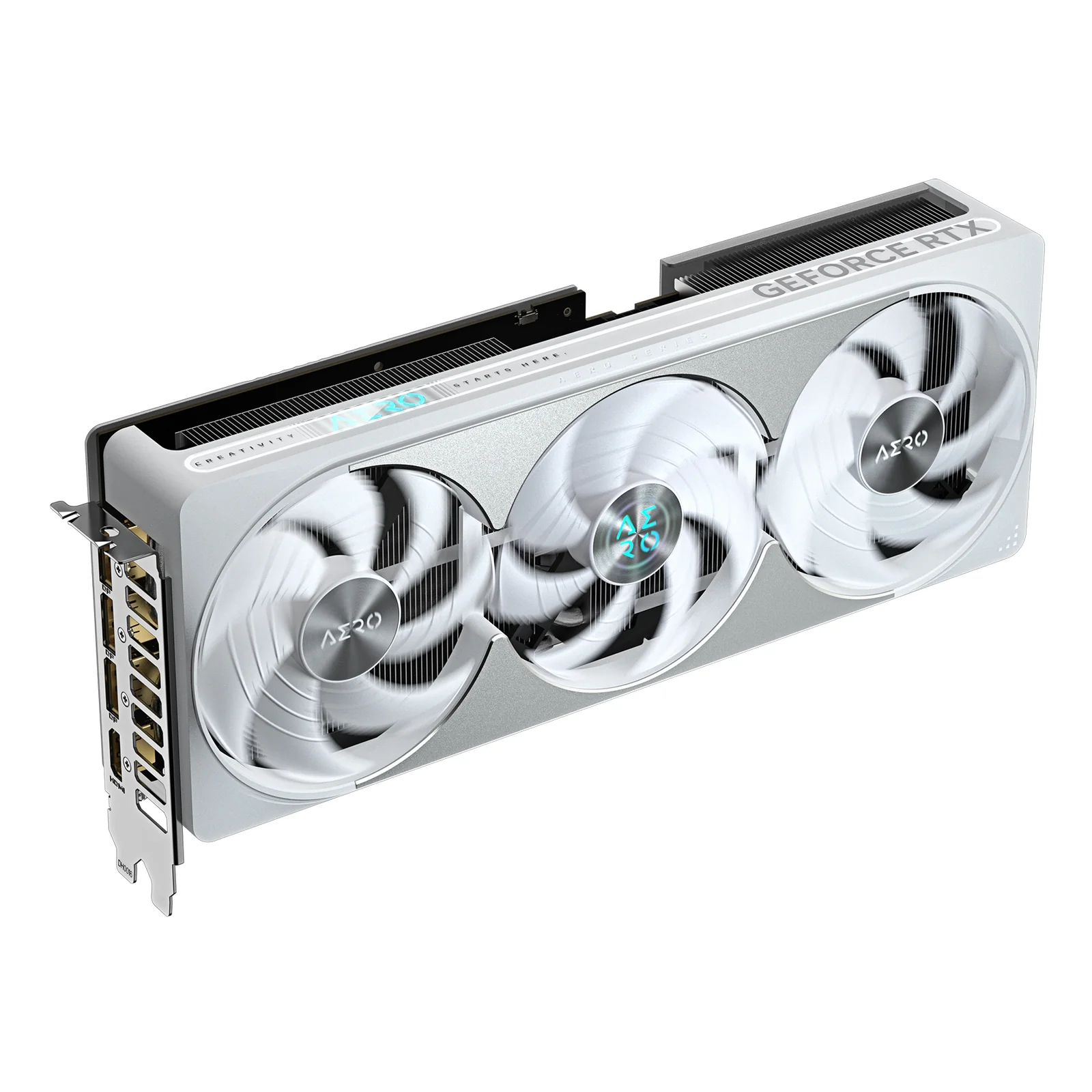 GIGABYTE GeForce RTX 5080 AERO OC SFF 16G Carte graphique - 16 Go GDDR7, 256 bits, PCI-E 5.0, 2730MHz Core Clock, 3 x DisplayPort, 1 x HDMI, GV-N5080AERO OC-16GD