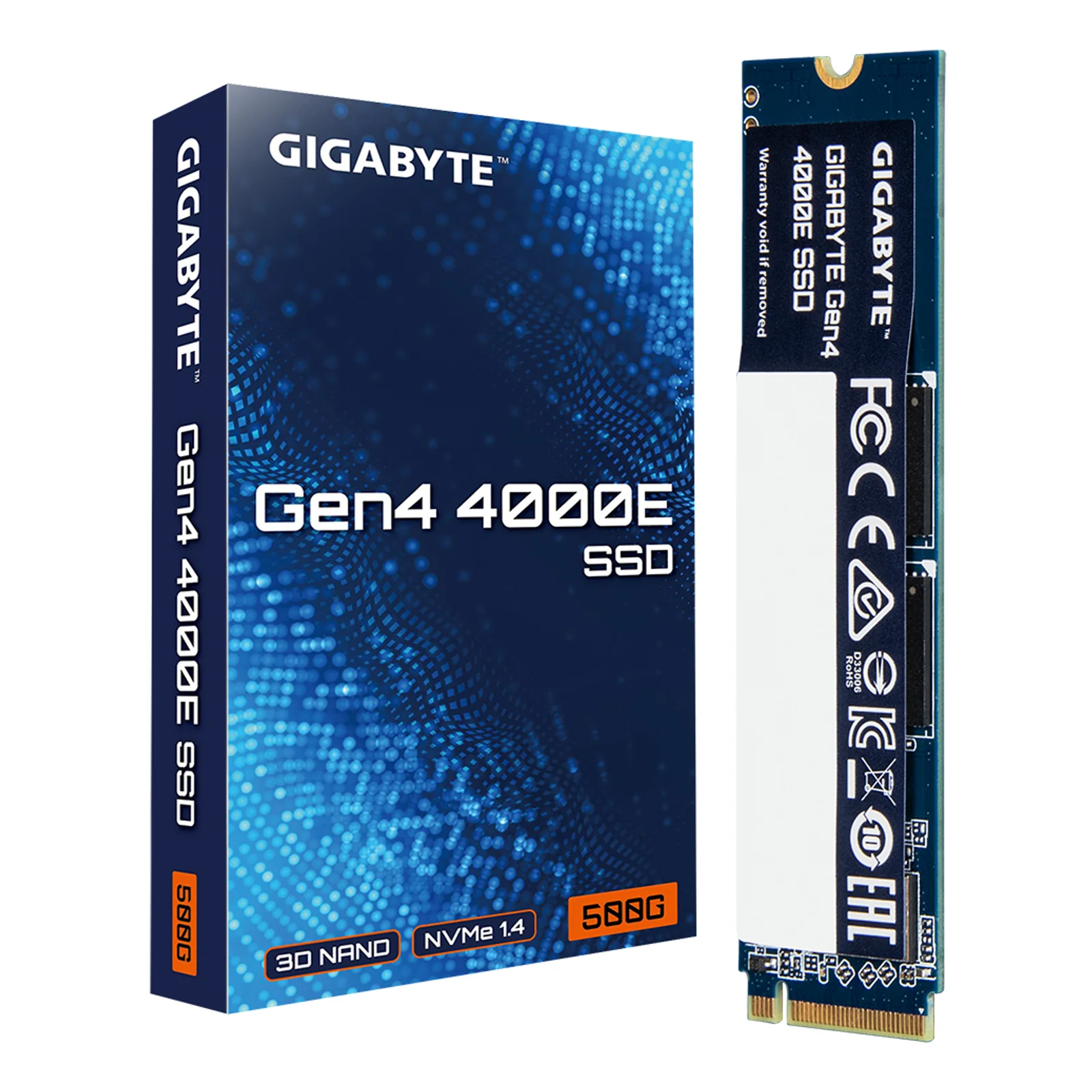 GIGABYTE Gen4 4000E 500 Go M.2 PCI Express 4.0 NVMe 3D NAND