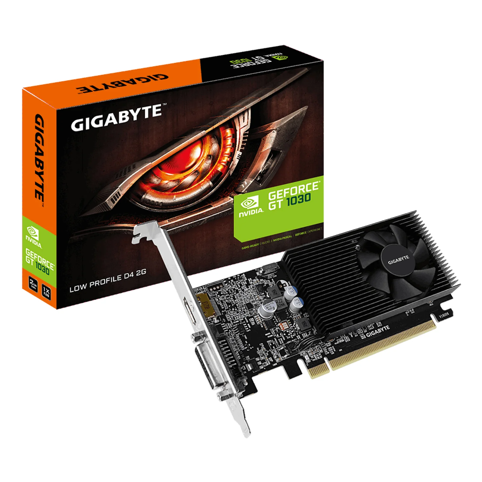 GV-N1030D4-2GL carte graphique NVIDIA GeForce GT 1030 2 Go GDDR4