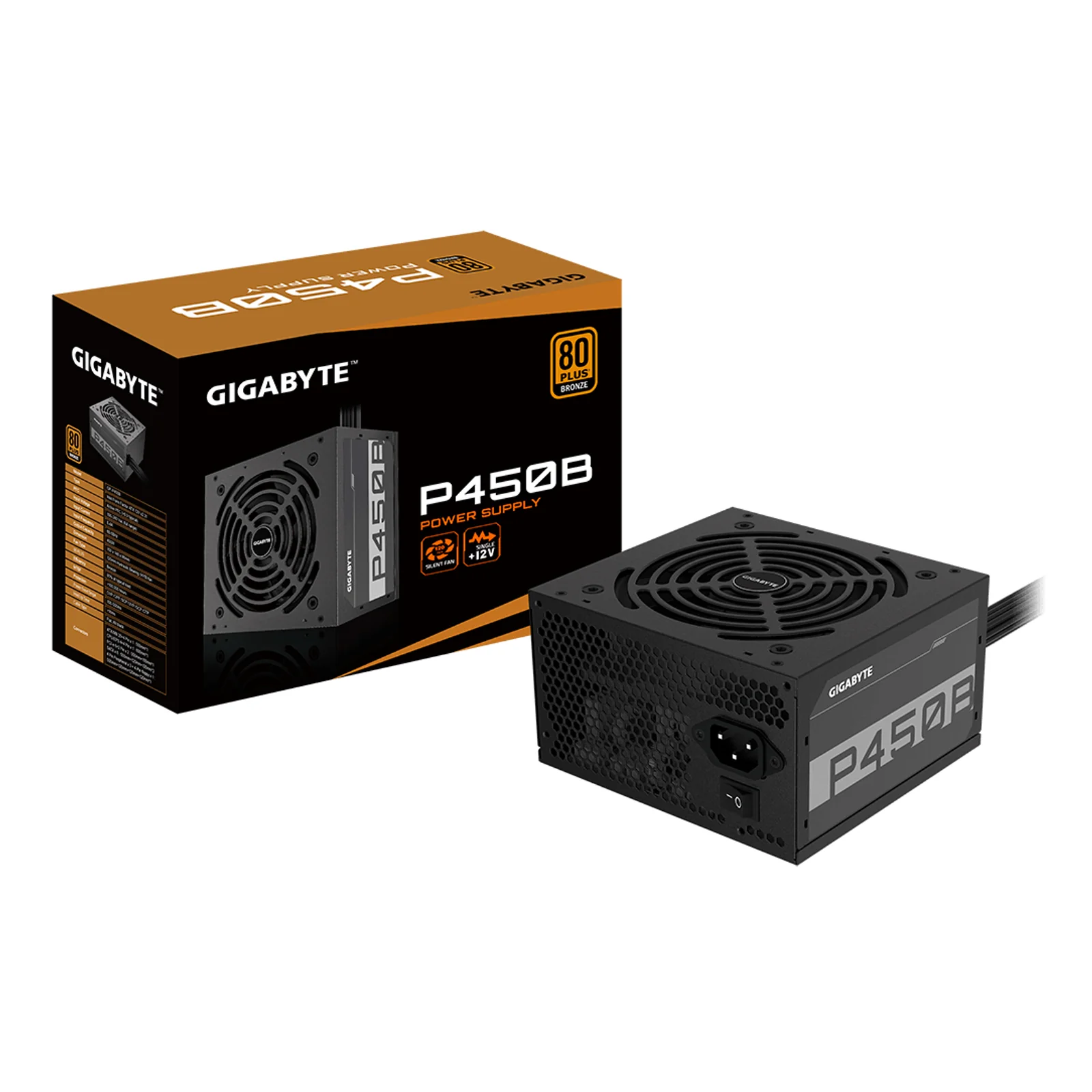 GIGABYTE P450B unité d'alimentation d'énergie 450 W 20+4 pin ATX ATX Noir