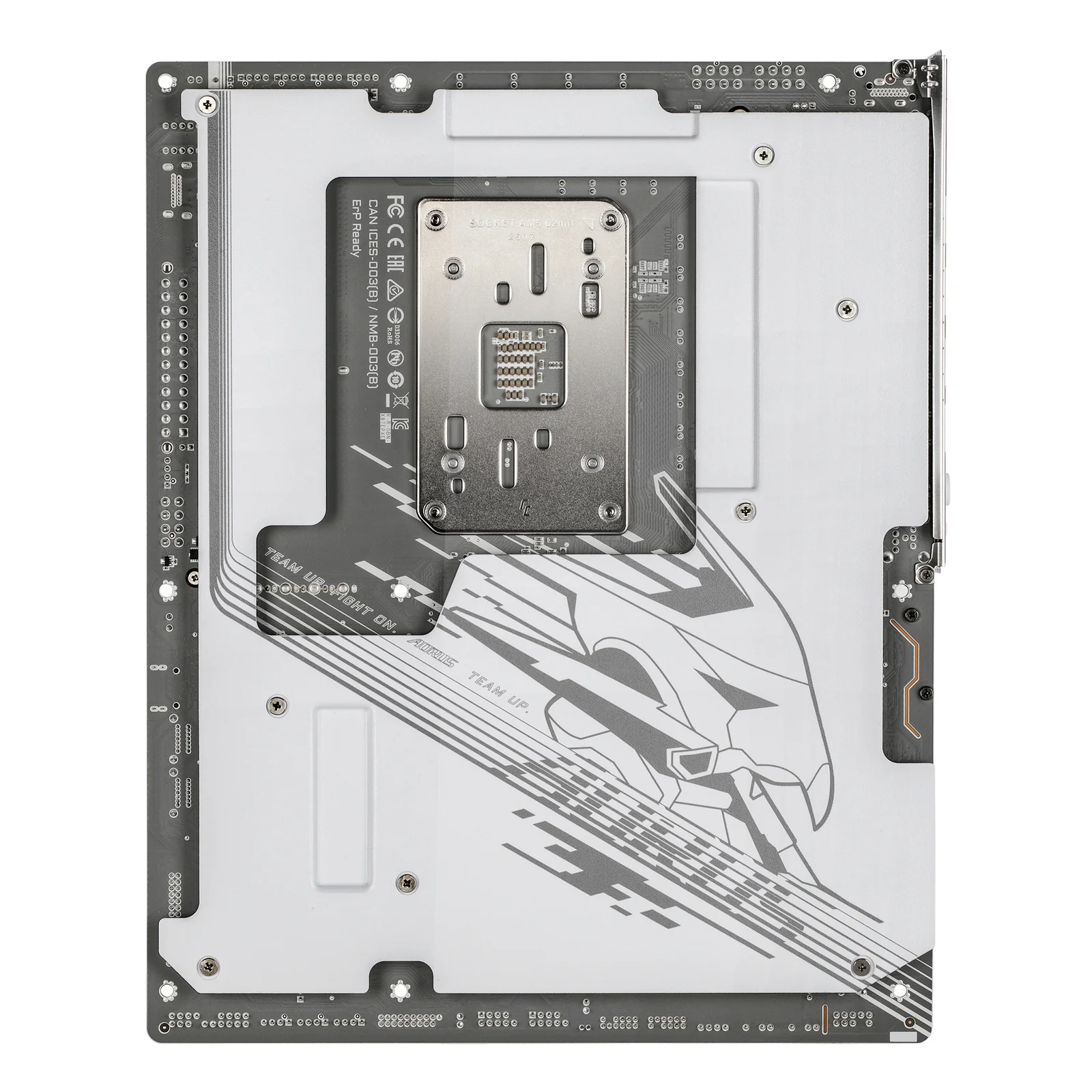 GIGABYTE X870E AORUS PRO X3D ICE Carte Mère – Prend en charge les processeurs AMD Ryzen 9000, VRM numérique 18+2+2 phases, jusqu’à 9000 Hz DDR5 (OC), 2 x PCIe 5.0 + 2 x PCIe 4.0, Wi-Fi 7, LAN 5 GbE, USB 4