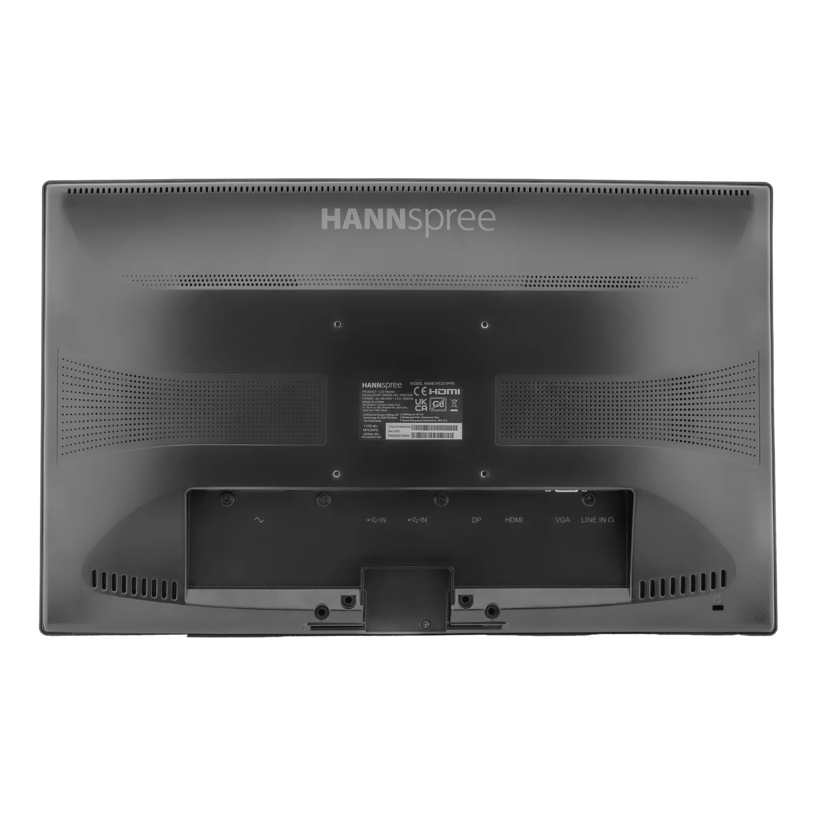 Hannspree HT 221 PPB écran plat de PC 54,6 cm (21.5") 1920 x 1080 pixels Full HD LED Écran tactile Noir