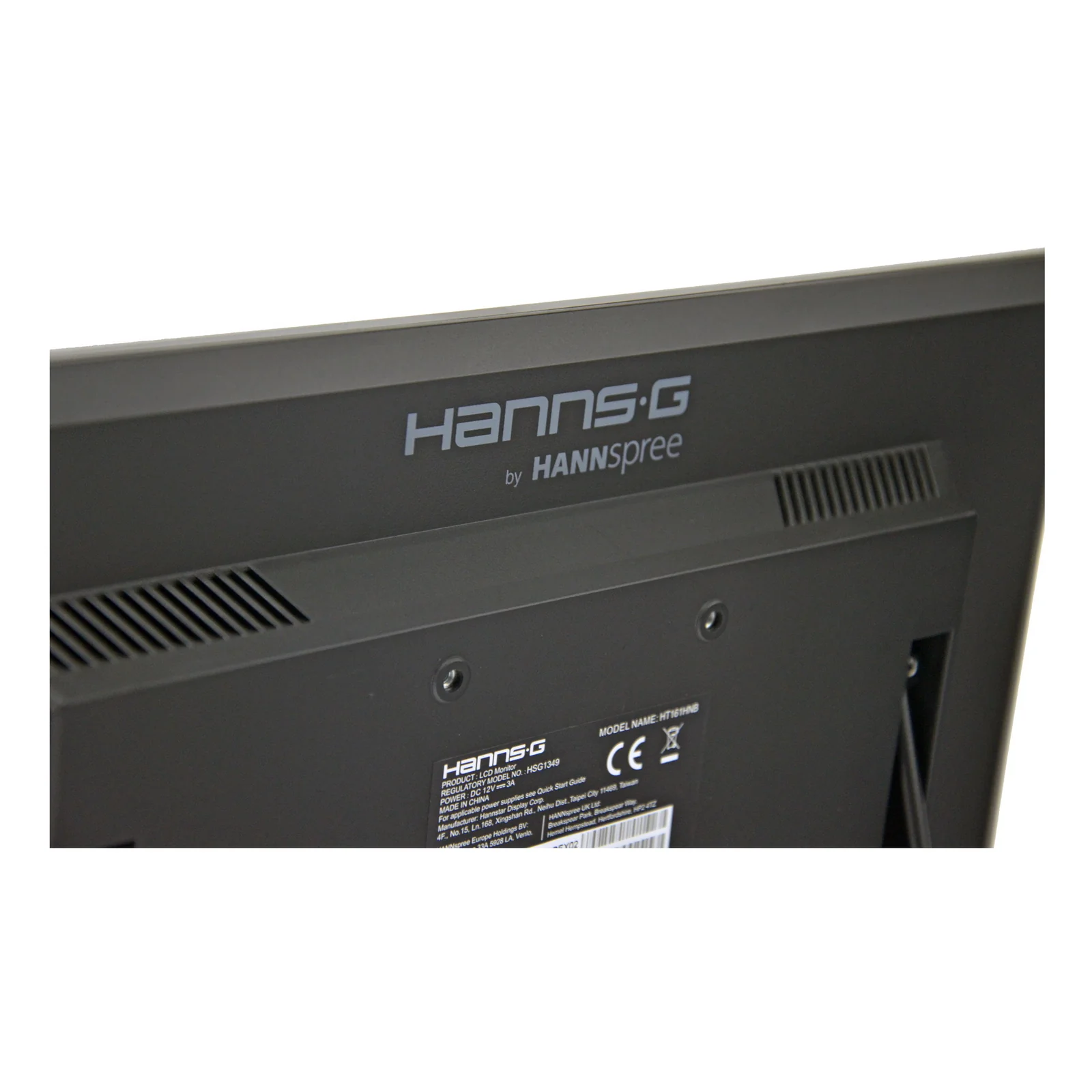 Hannspree HT161HNB écran plat de PC 39,6 cm (15.6") 1366 x 768 pixels HD LED Écran tactile Dessus de table Noir