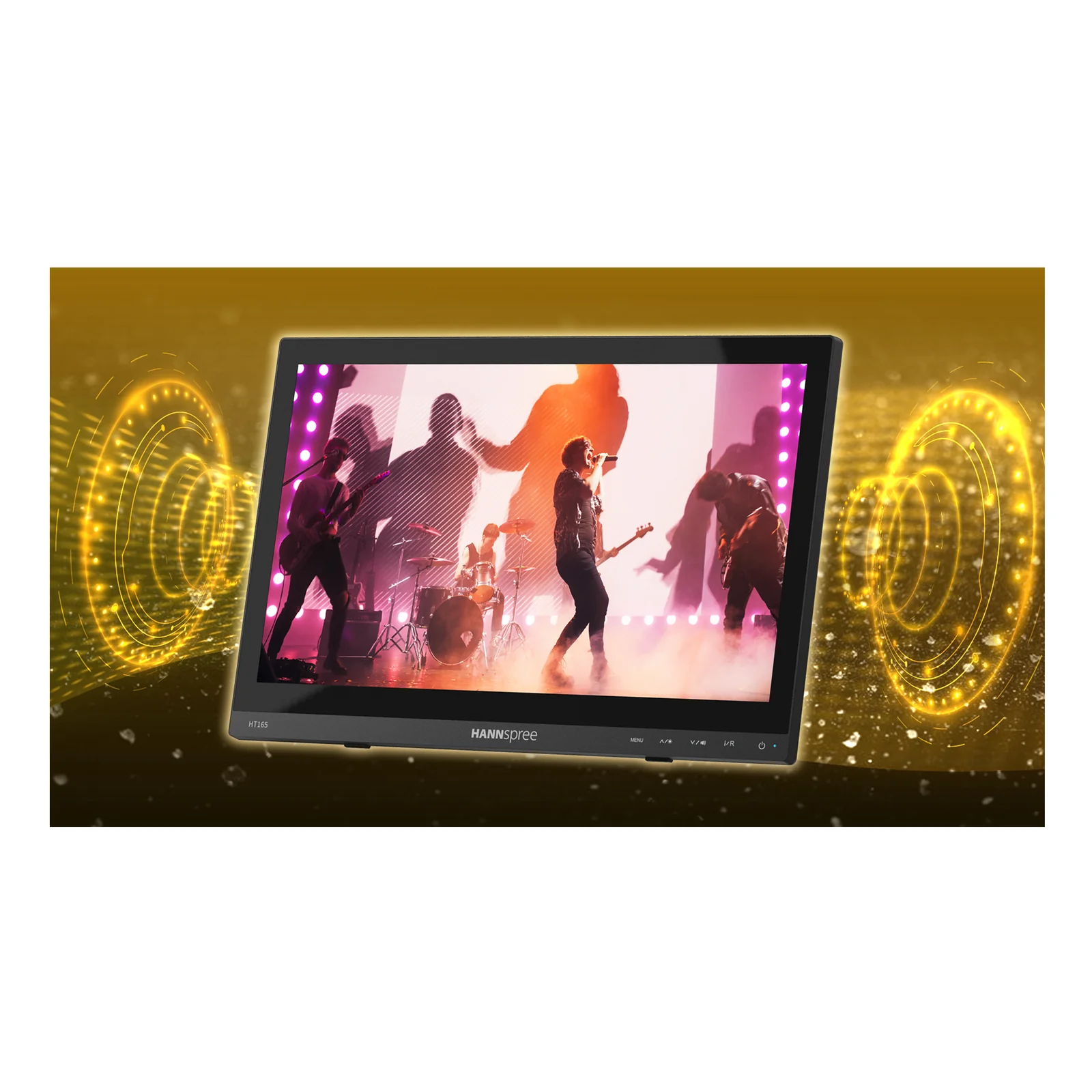 Hannspree HT165HPB écran plat de PC 39,6 cm (15.6") 1920 x 1080 pixels Full HD LCD Écran tactile Noir