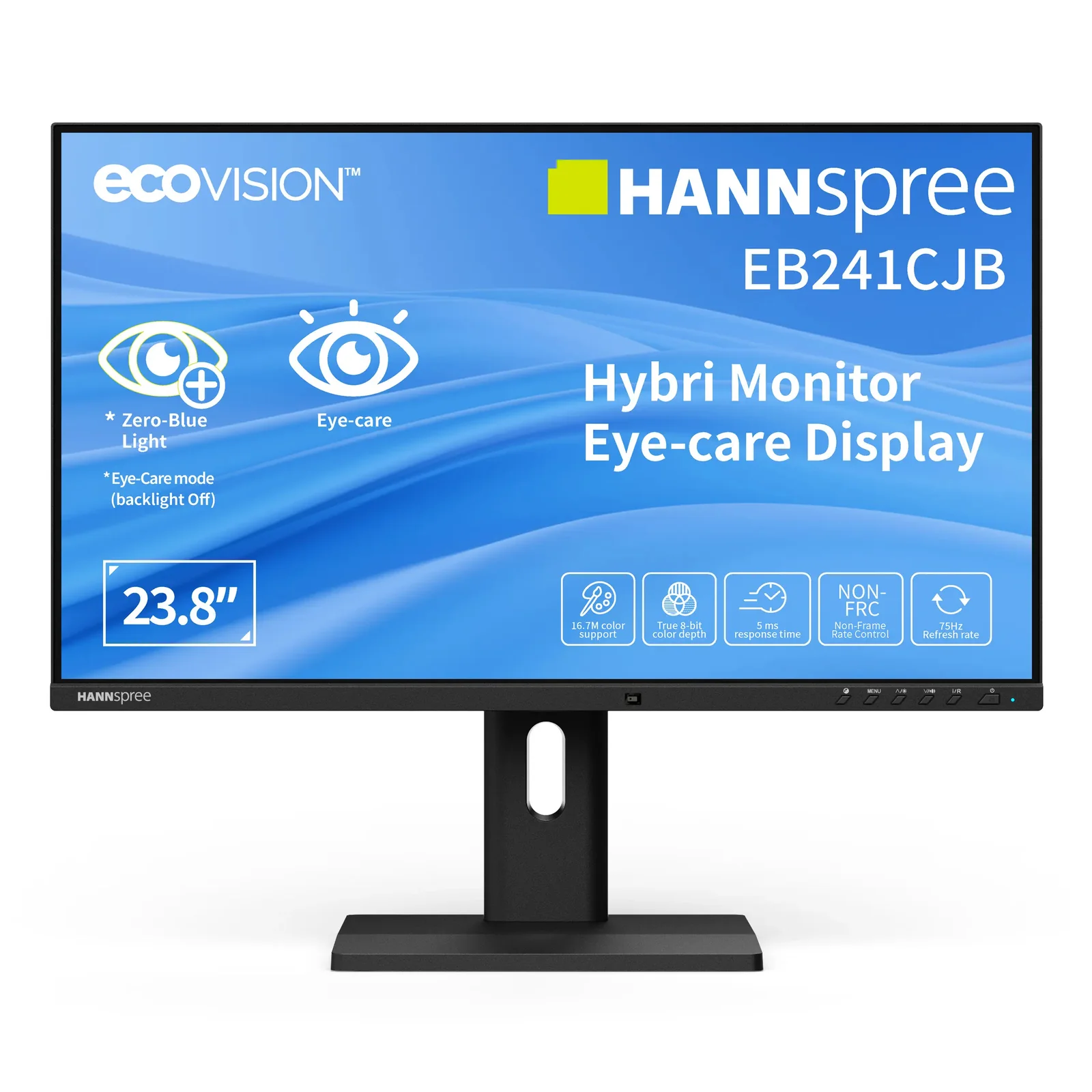 Hybri Monitor EB241CJB écran plat de PC 60,5 cm (23.8") 1920 x 1080 pixels Full HD LCD Noir