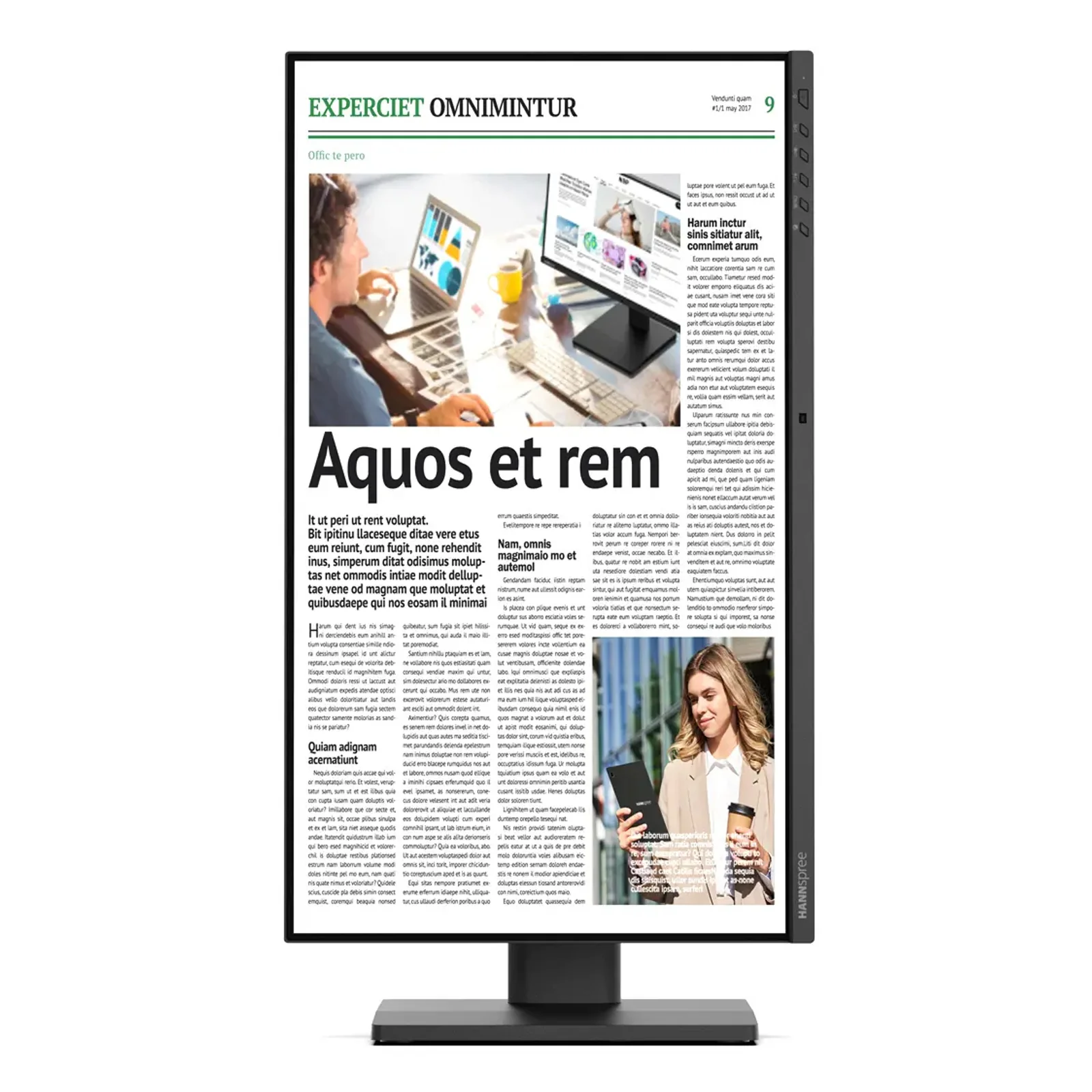 Hannspree Hybri Monitor EB241CJB écran plat de PC 60,5 cm (23.8") 1920 x 1080 pixels Full HD LCD Noir