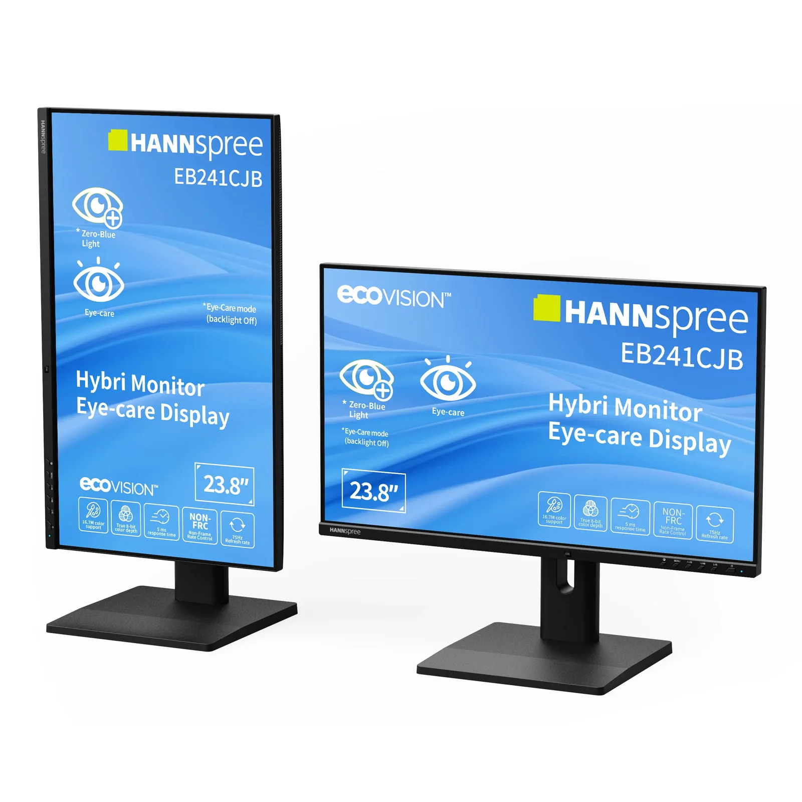 Hannspree Hybri Monitor EB241CJB écran plat de PC 60,5 cm (23.8") 1920 x 1080 pixels Full HD LCD Noir