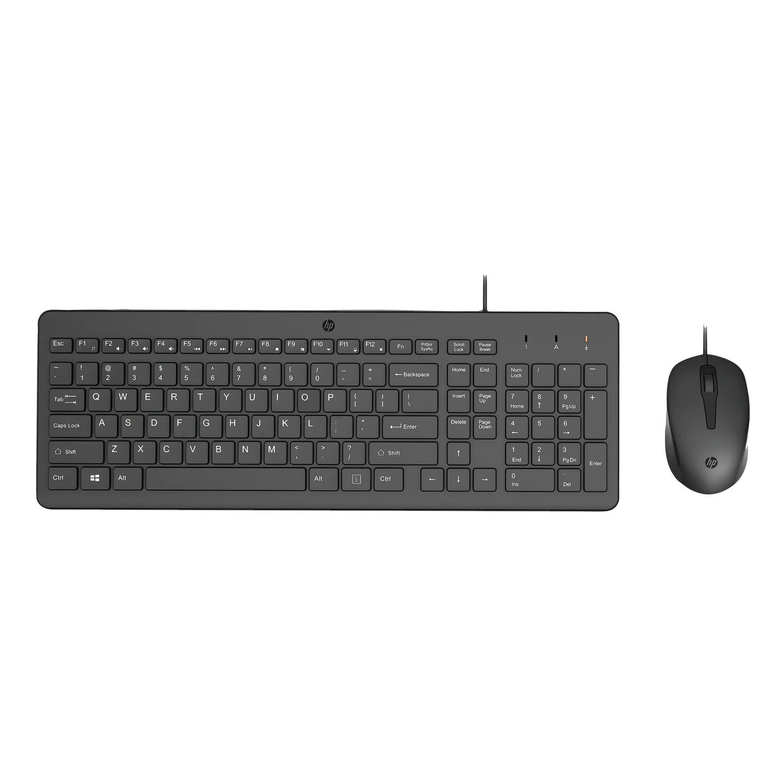 150 WIRED MOUSE/KB COMBO FR clavier Souris incluse USB Noir