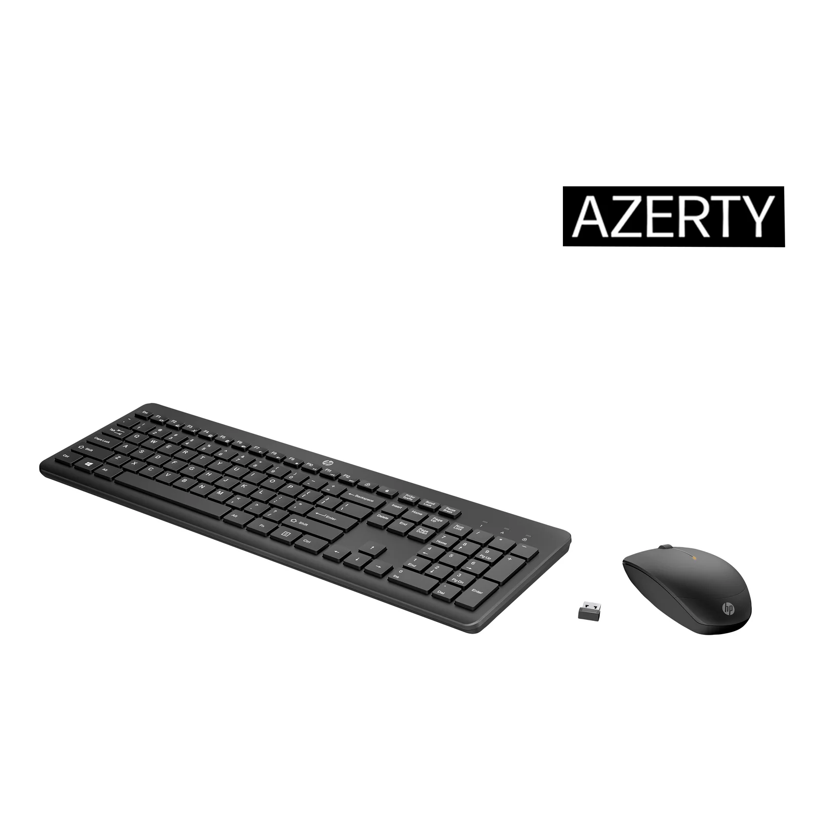 HP 230 WL MOUSE+KB COMBO FR clavier Souris incluse Bureau RF sans fil Noir