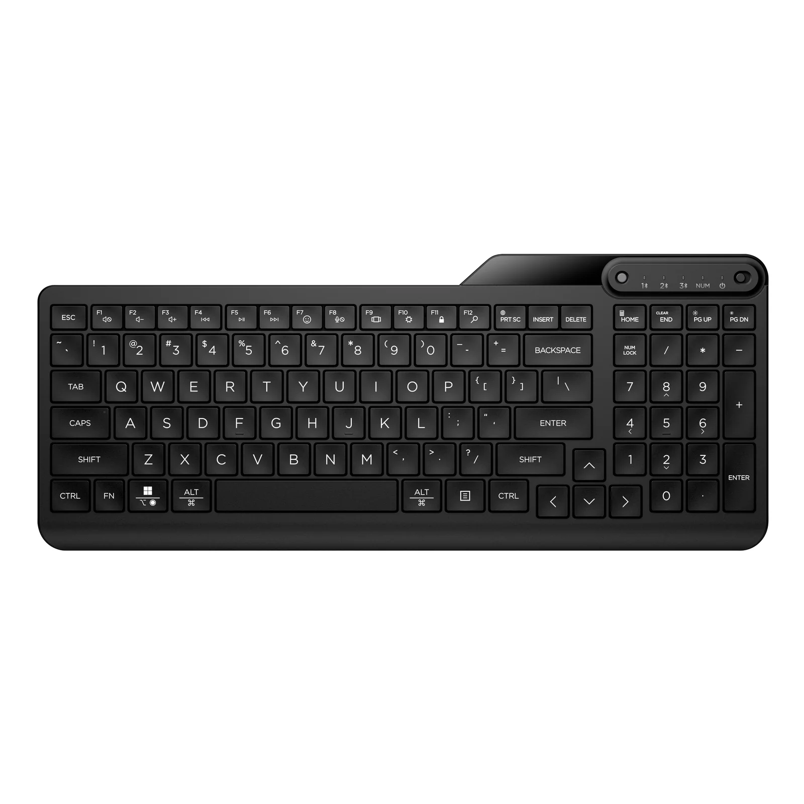 HP 460 Multi-Device Keyboard-F - Tastatur - Bluetooth 5 clavier Maison Noir