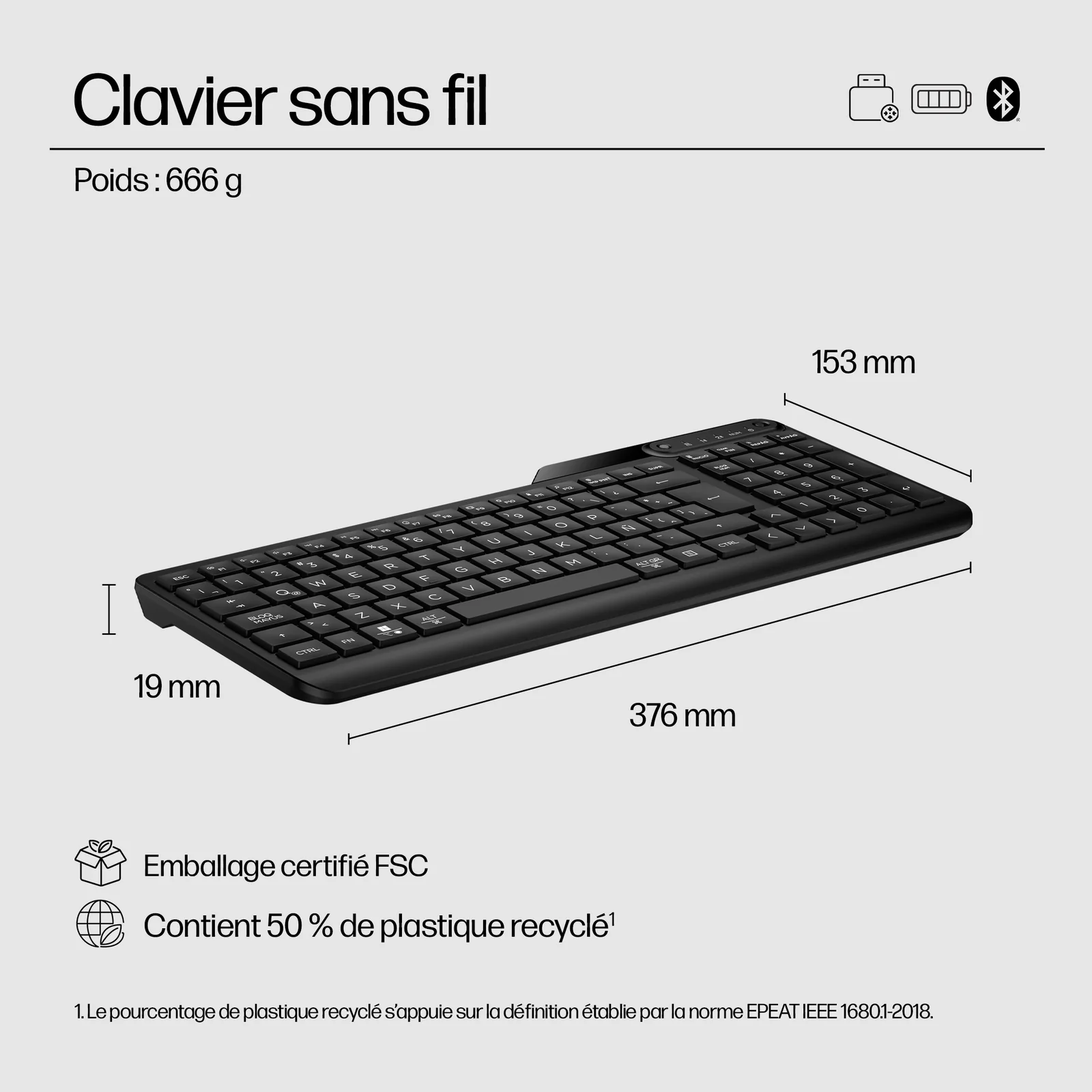HP 475 Dual-Mode Wireless Keyboard