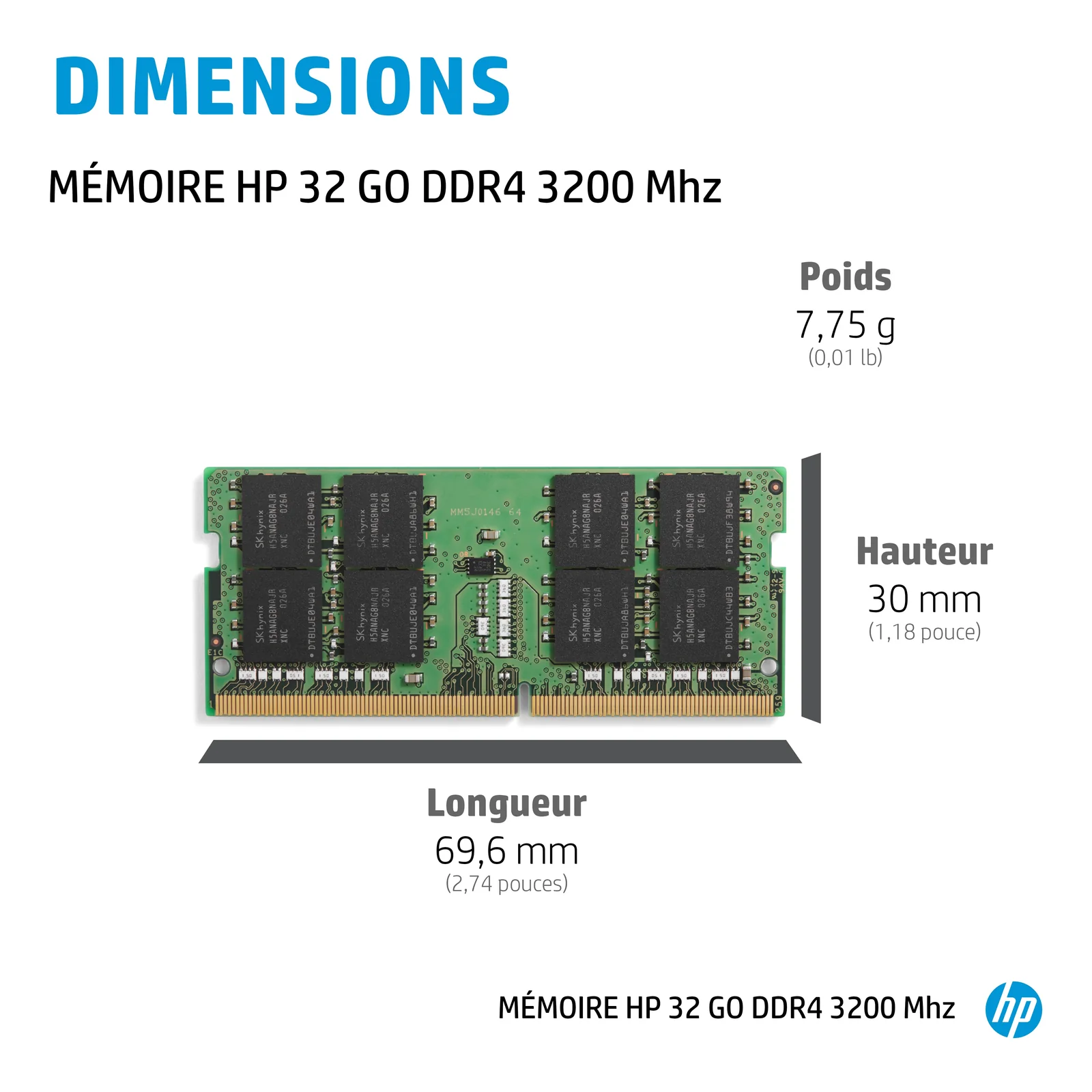 HP 4S967AA#AC3 module de mémoire 32 Go DDR4 260-pin SO-DIMM