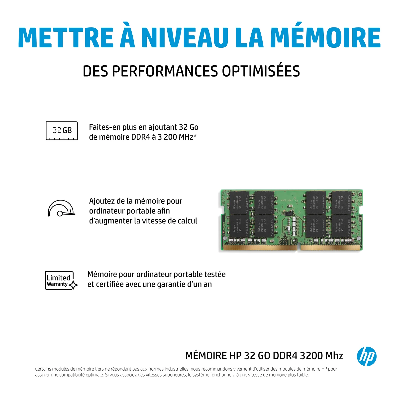 HP 4S967AA#AC3 module de mémoire 32 Go DDR4 260-pin SO-DIMM