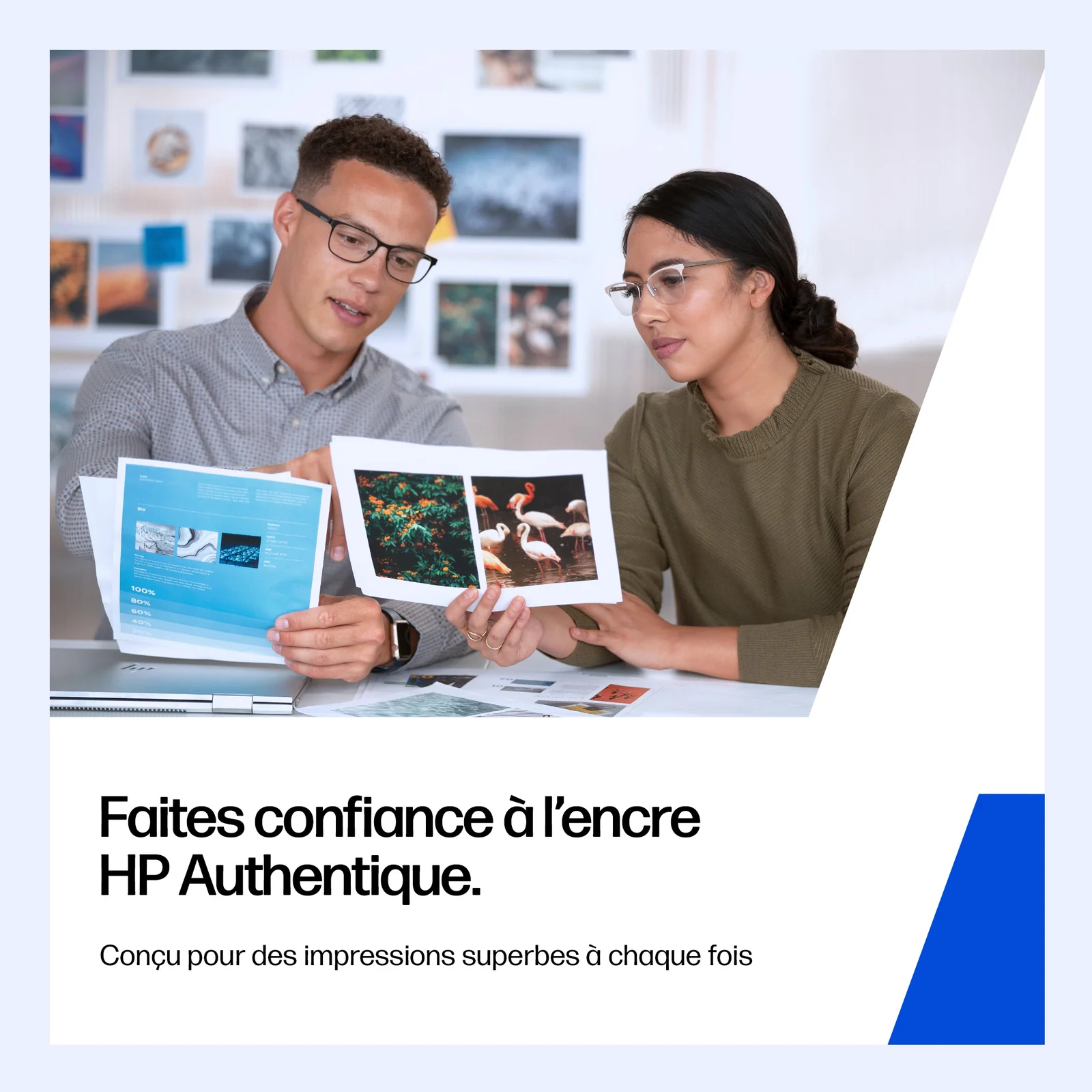 HP 62 cartouche d'encre trois couleurs authentique
