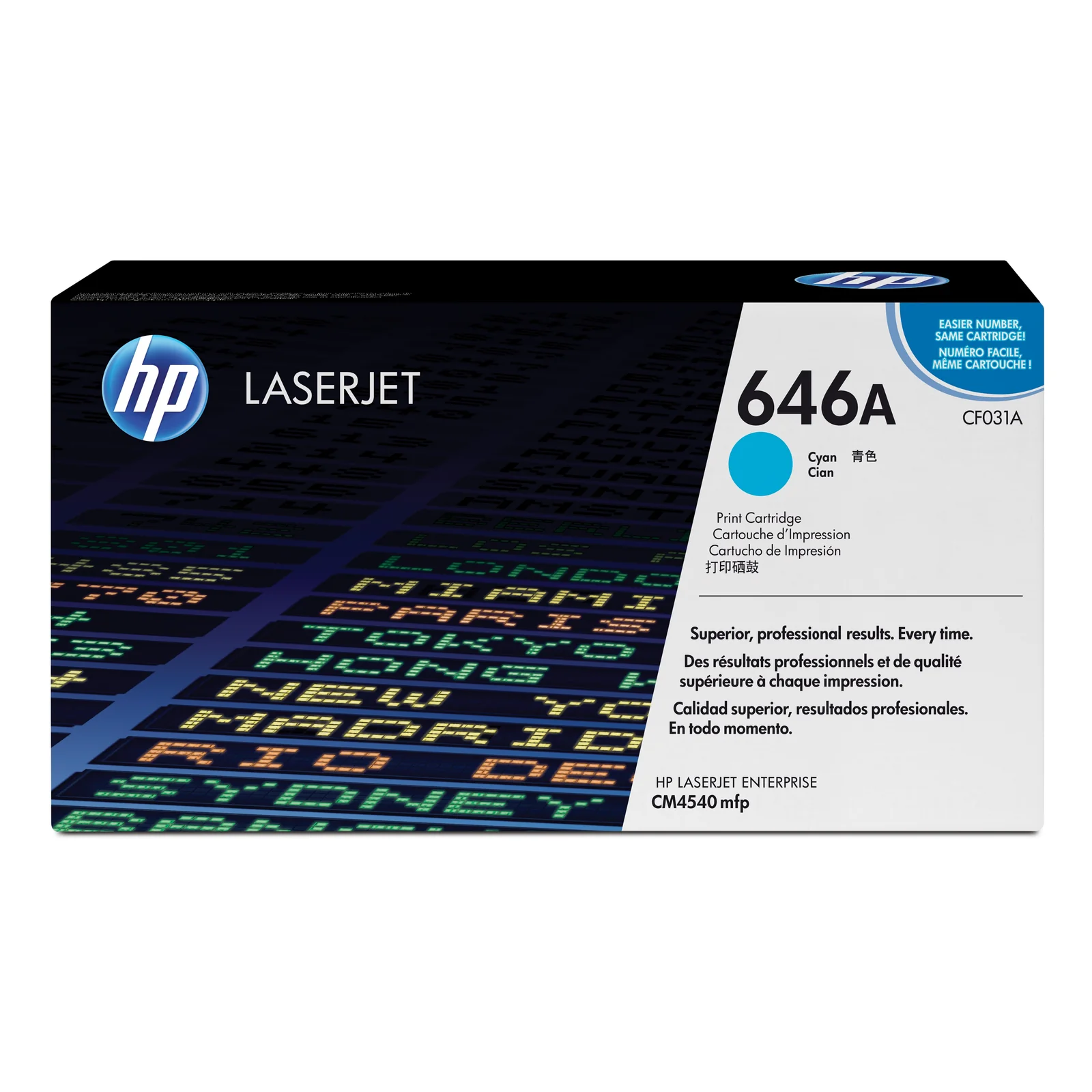 646A toner LaserJet cyan authentique
