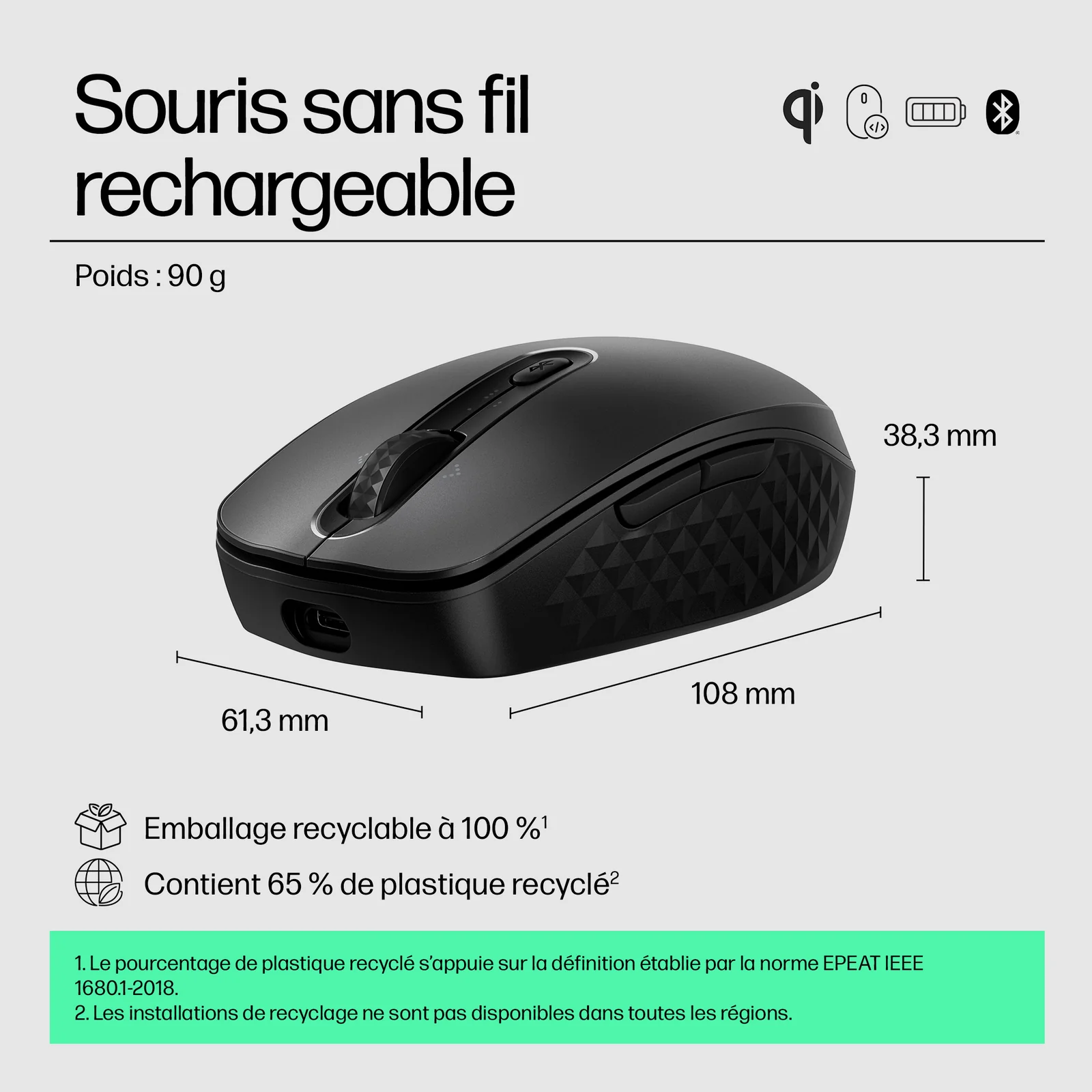 HP 695 Rechargeable Wireless Mouse
