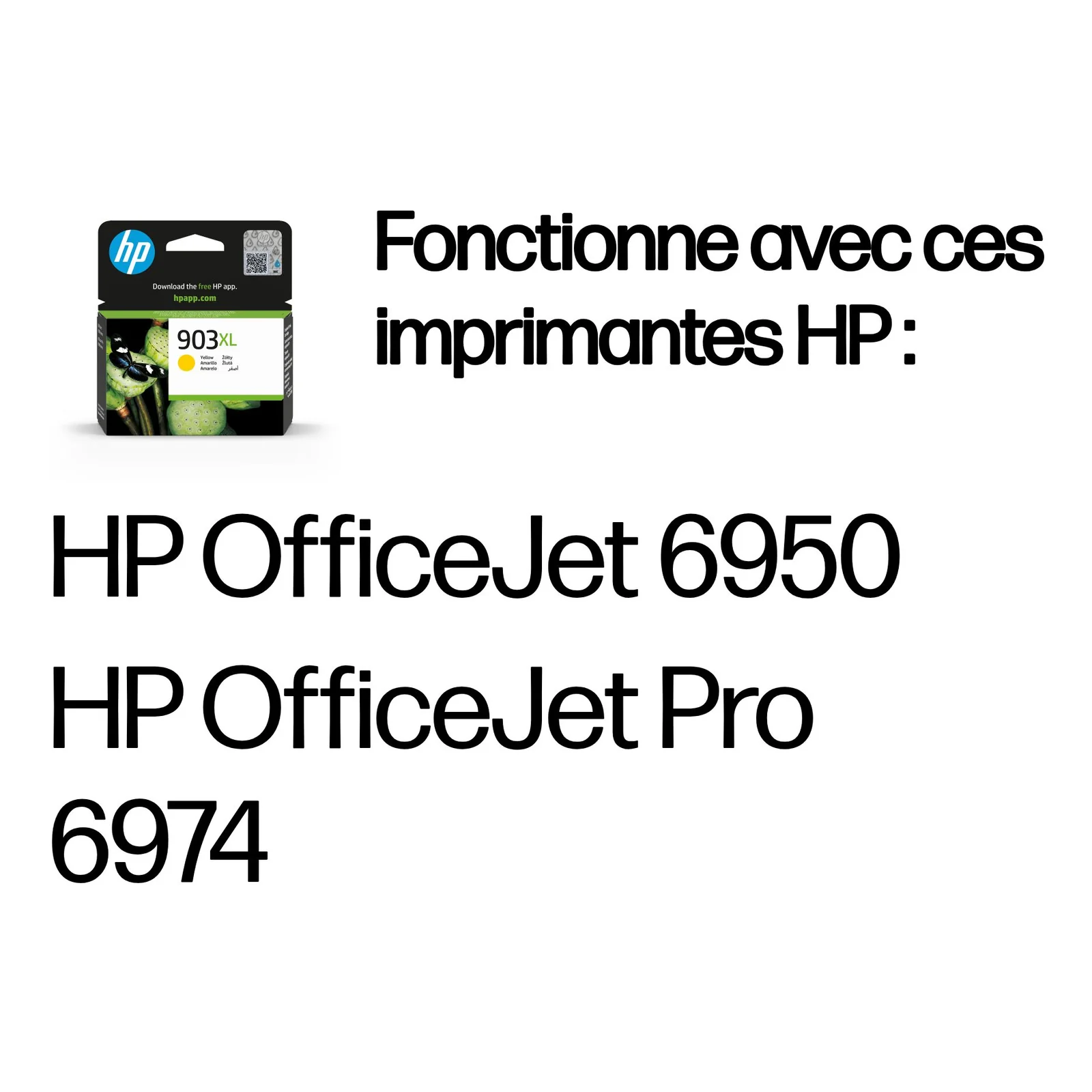 HP 903XL Cartouche d’encre jaune grande capacité authentique