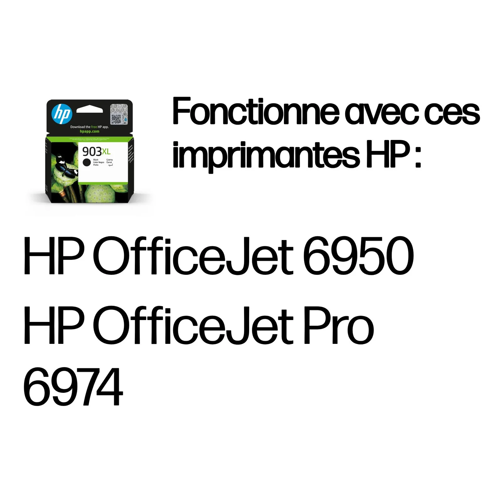 HP 903XL Cartouche d’encre noire grande capacité authentique