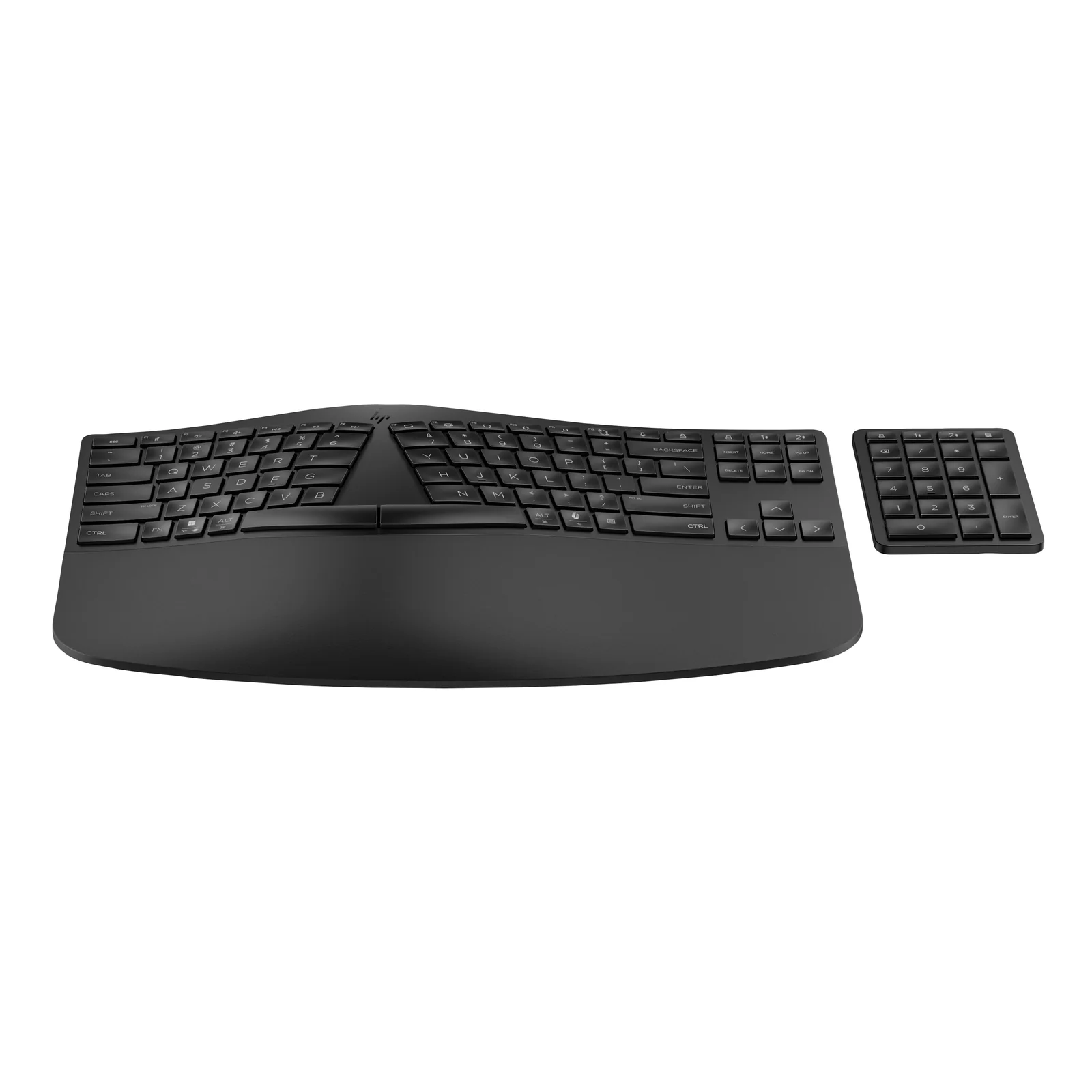 960 - Tastatur-und-Tastenfeld-Set - kompakte Größe, 2-Zonen-Layout, separater Ziffernblock, kurzer Tastenhub, Multi-Device clavier Maison RF sans fil + Bluetooth Noir