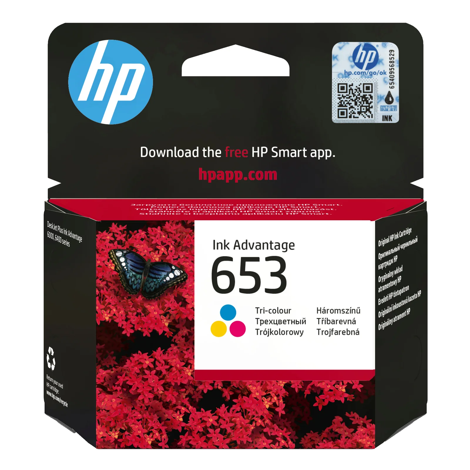 Cartouche d’encre Ink Advantage trois couleurs 653 authentique