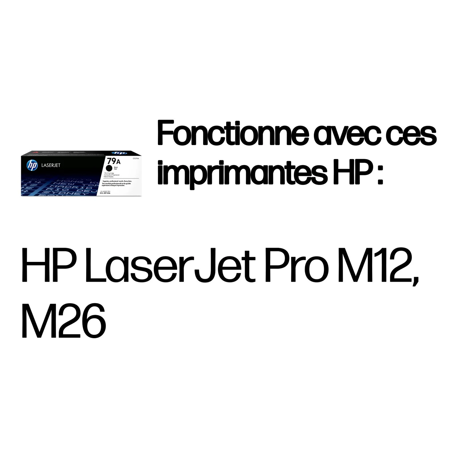 HP Cartouche de toner LaserJet 79A noir originale